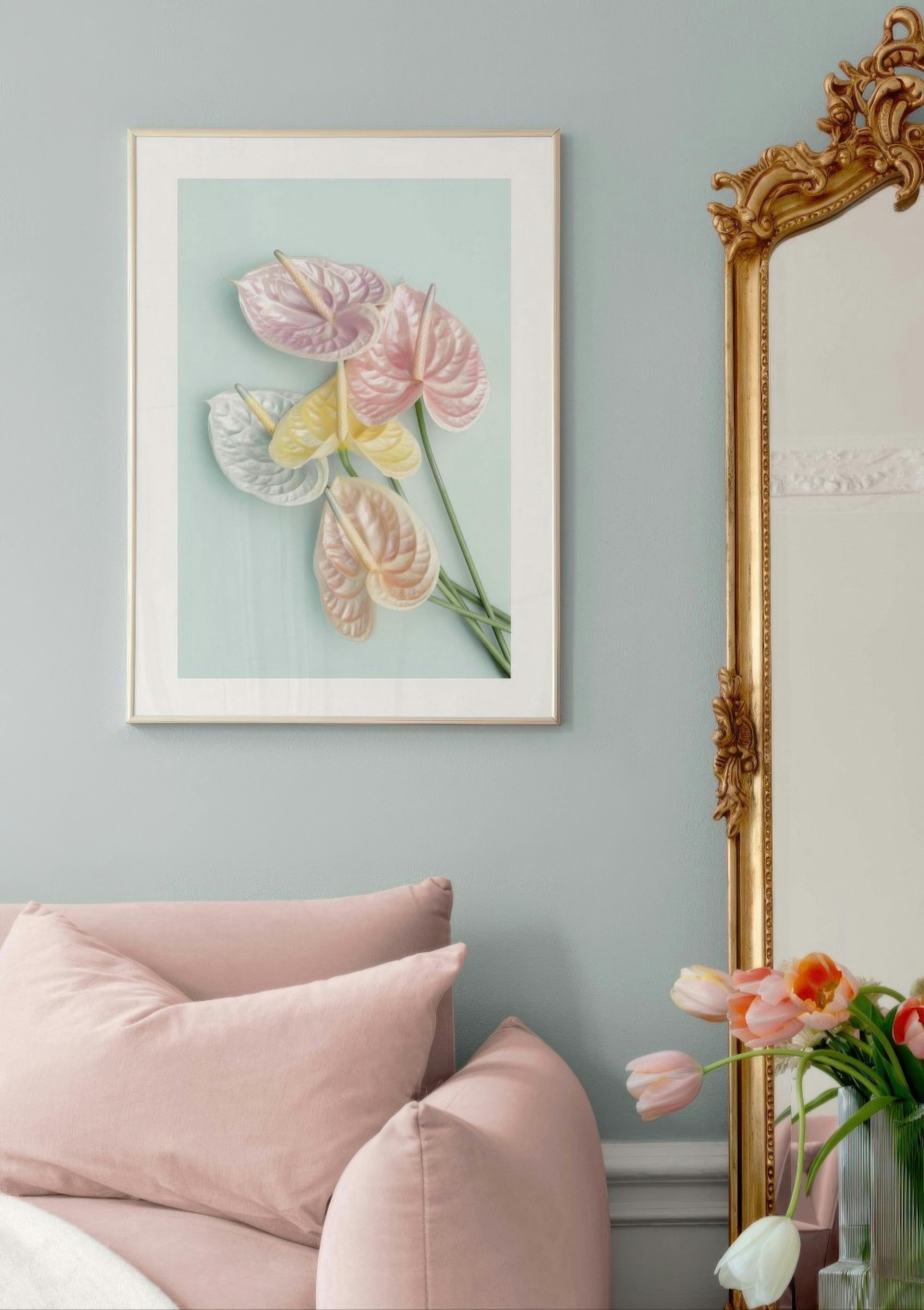Shimmery Flowers Poster thumbnail