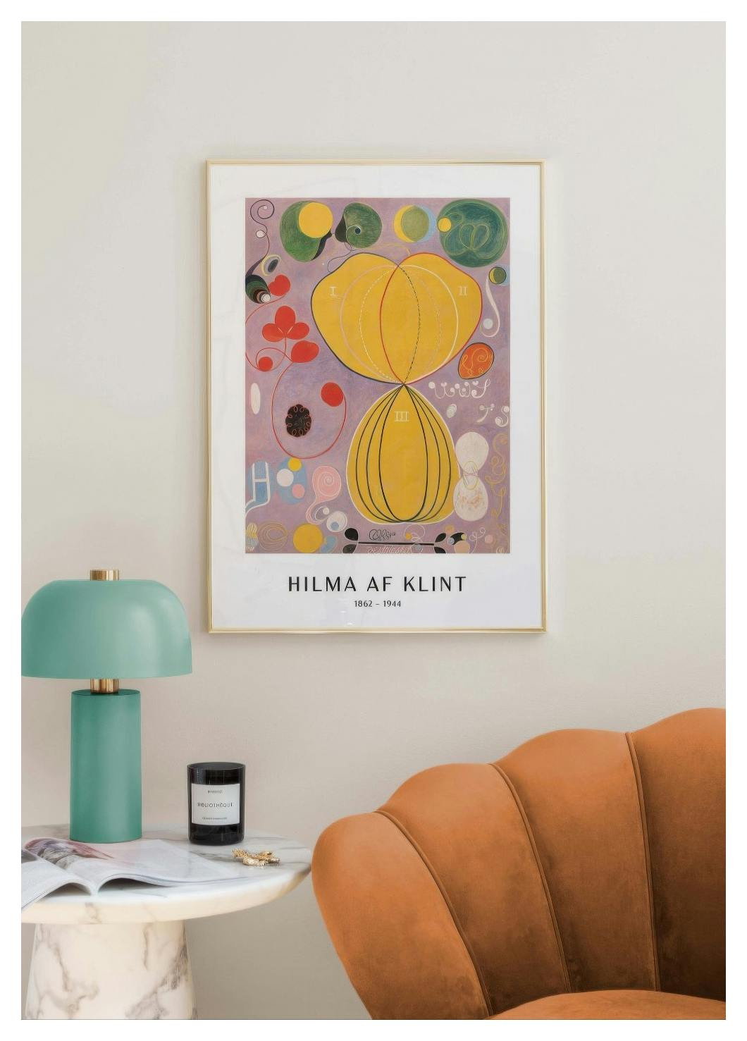 POSTER - THE TEN LARGEST, ADULTHOOD, NO. 7 BY HILMA AF KLINT (21x30 cm) - Poster Store