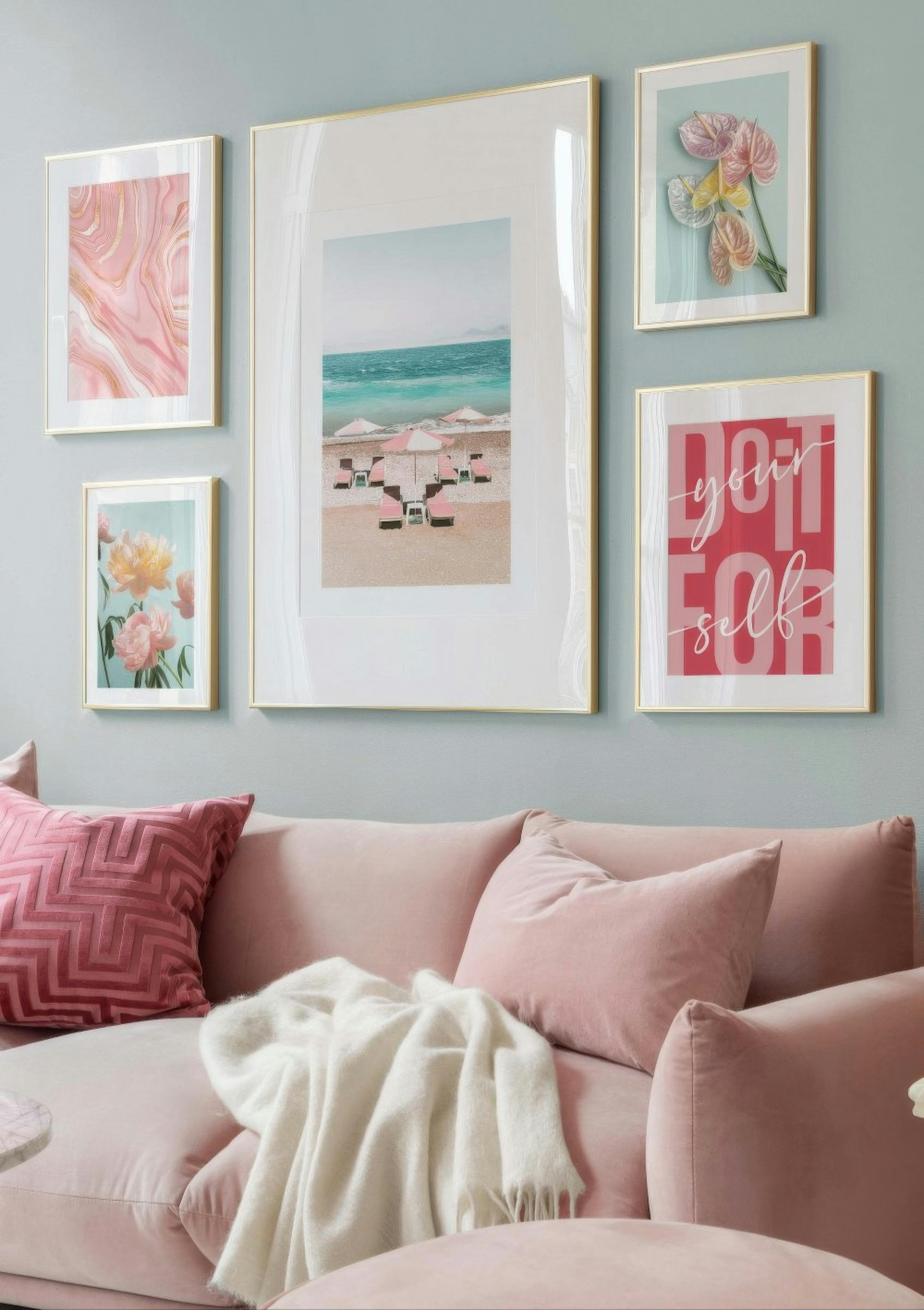 Pastel Flowers Poster thumbnail