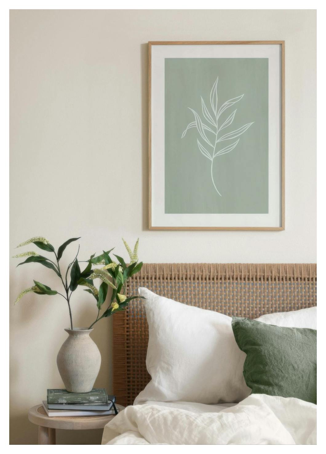 Leaves in Green Poster (50x70 cm) - Poster Store