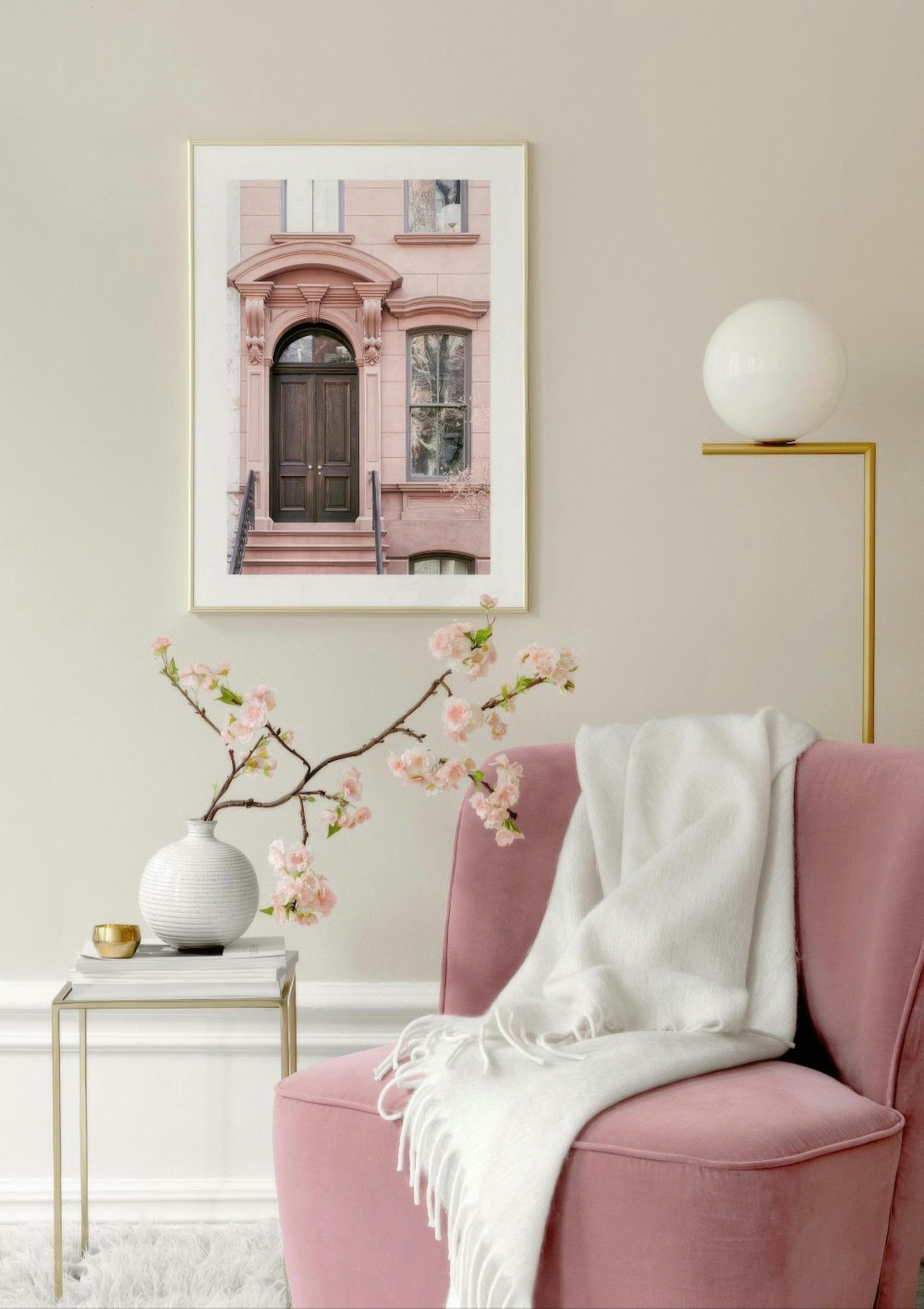 Pink Building Poster thumbnail