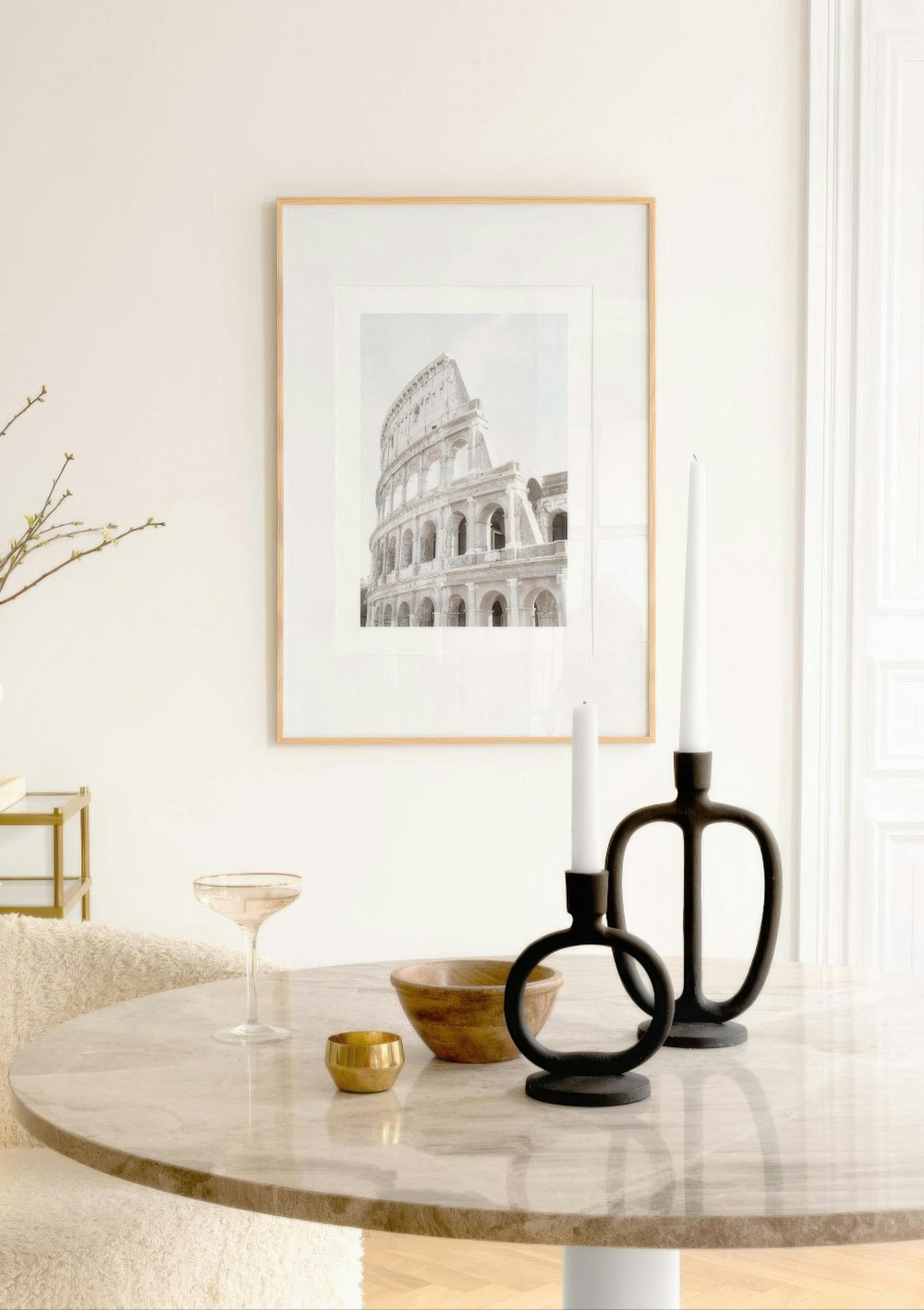 White Colosseum Poster thumbnail