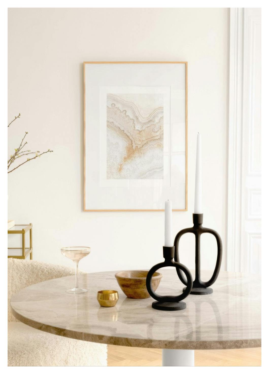 Light Marble Poster (30x40 cm) - Poster Store