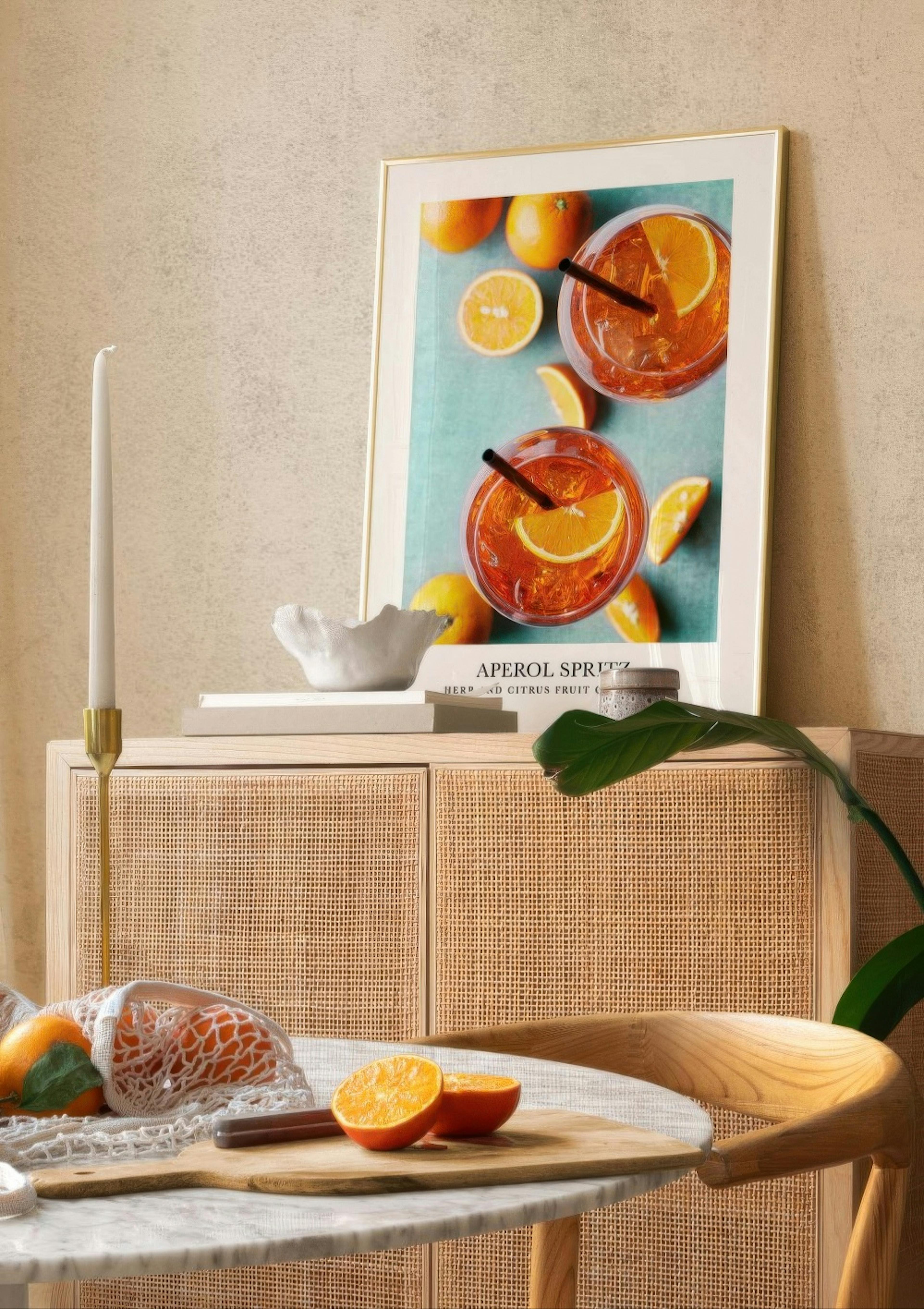 Aperol Spritz Cocktail Poster thumbnail