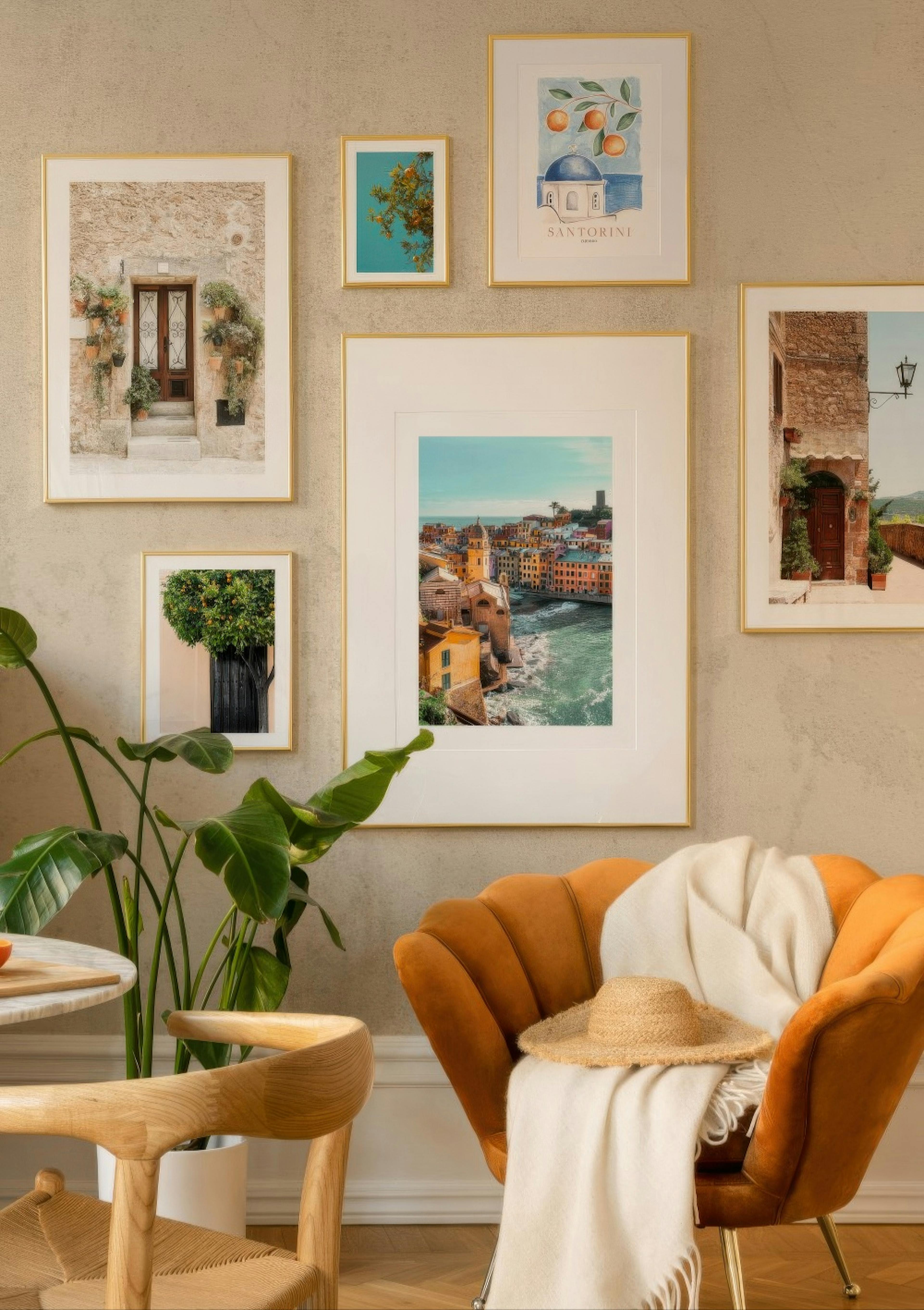 Orangen im Blau Poster thumbnail
