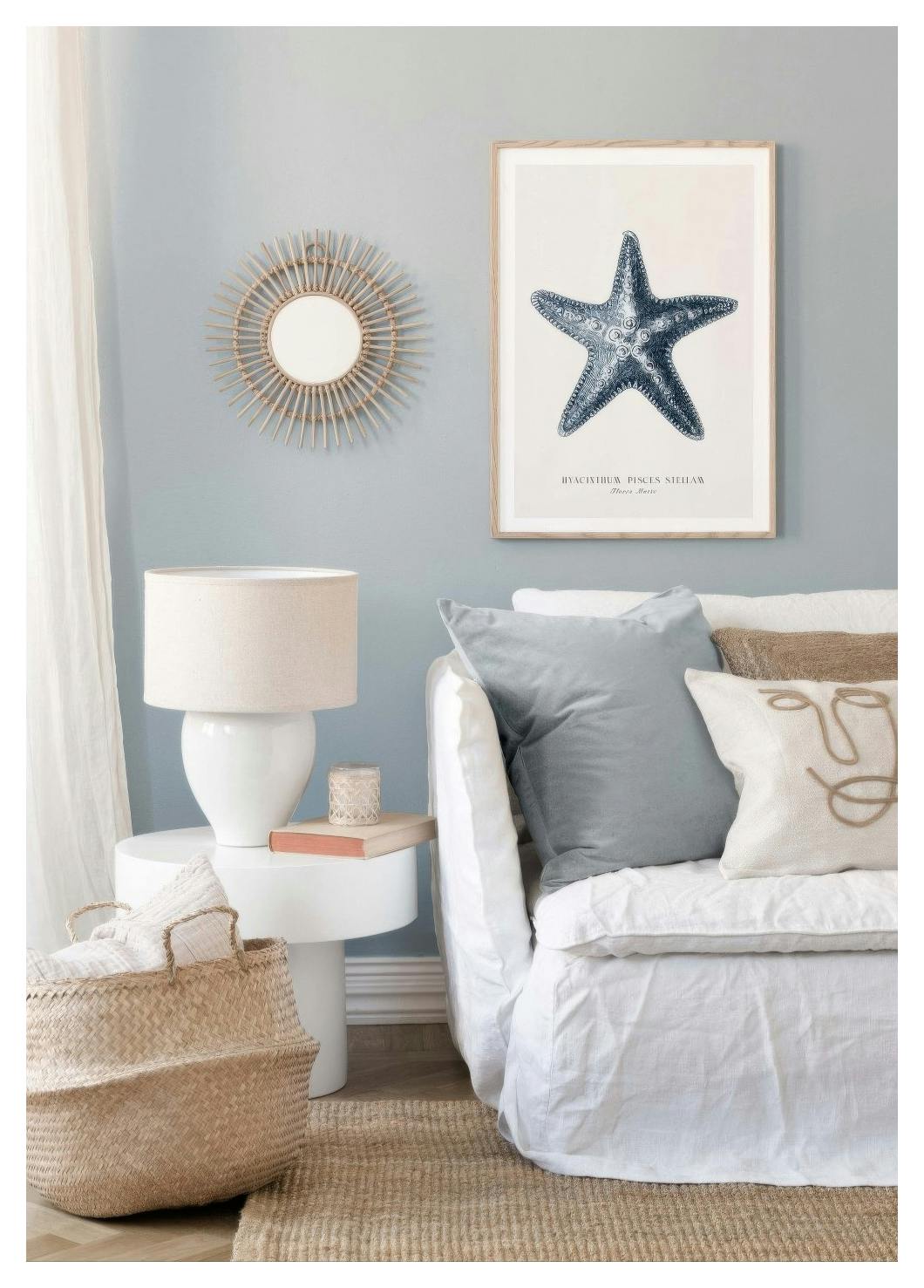 Blue Starfish Poster (21x30 cm) - Poster Store