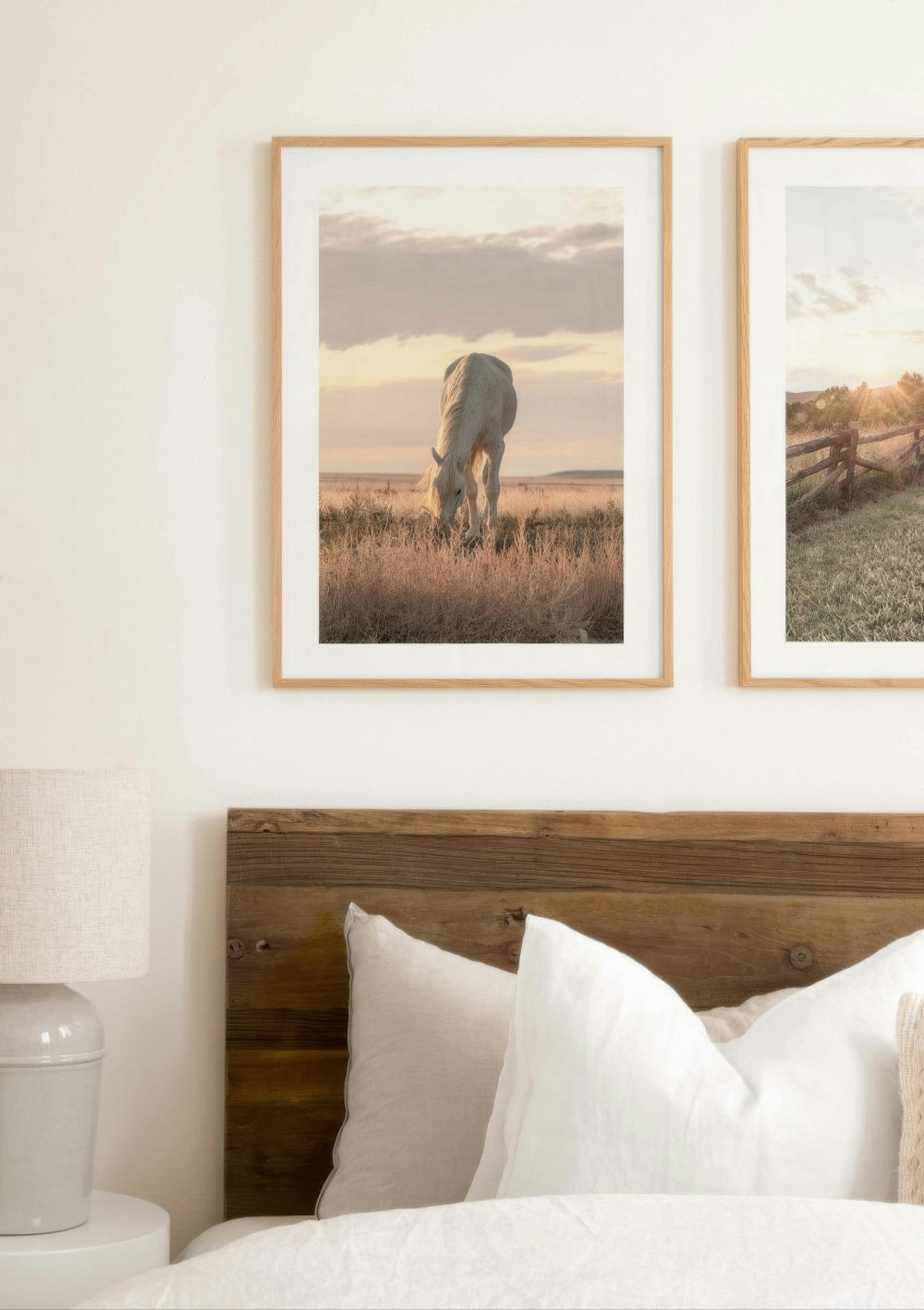 Cheval au Soleil Couchant Poster thumbnail