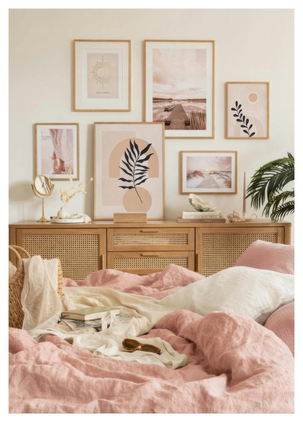 Shapes & Botanical No1 Poster (21x30 cm) - Poster Store