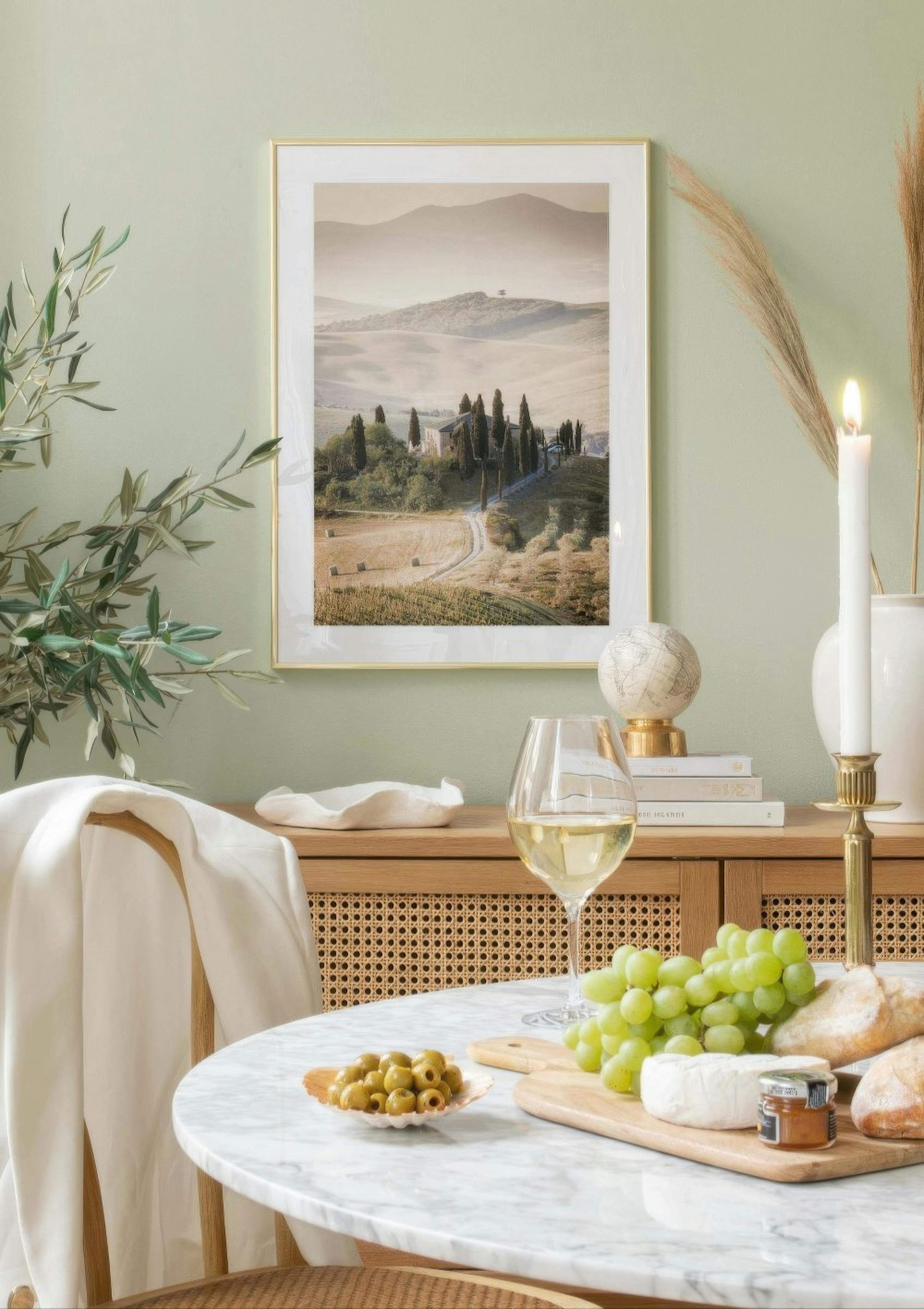 Tuscany Hills Landscape Poster thumbnail