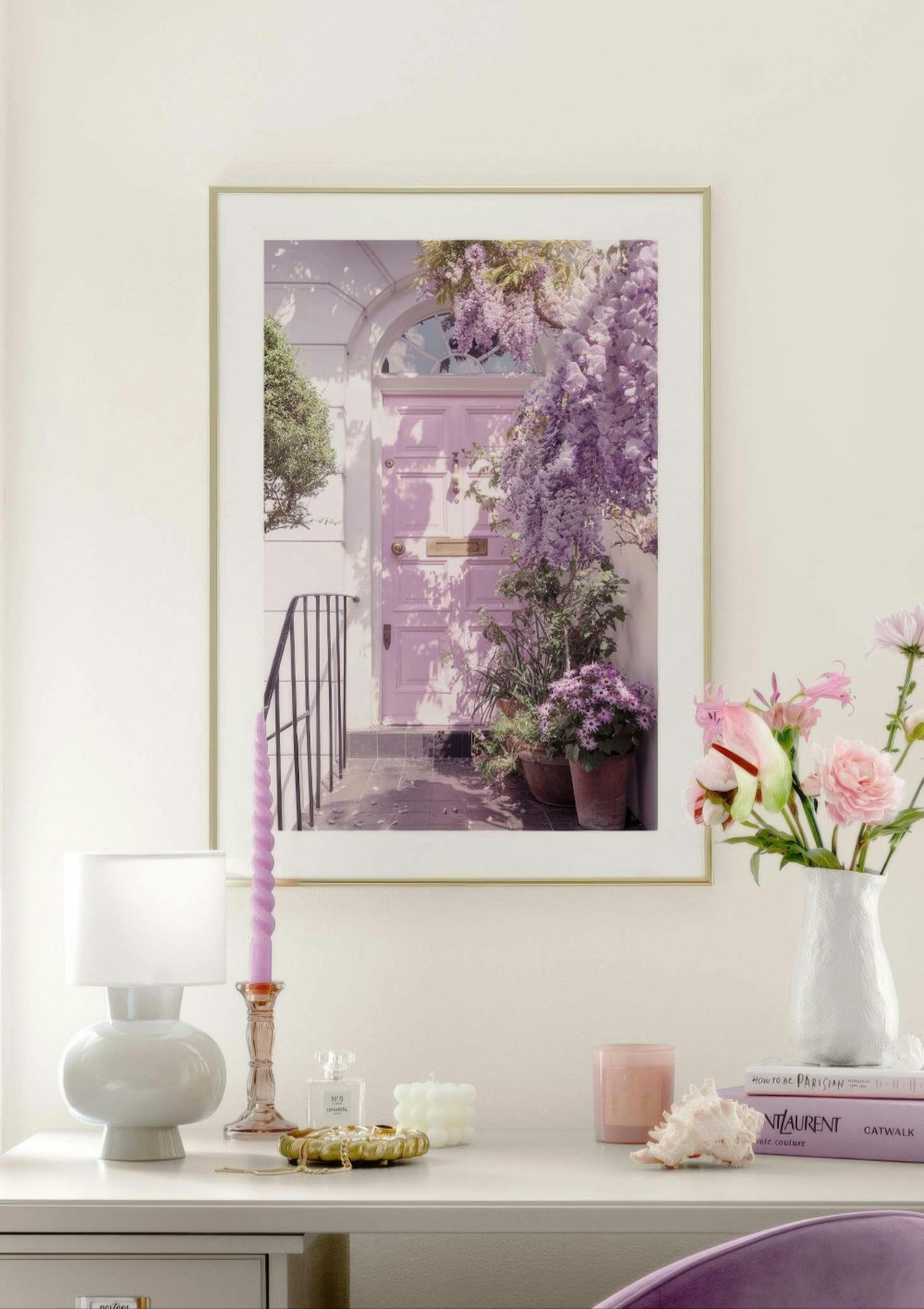 Wisteria Purple Door Poster thumbnail