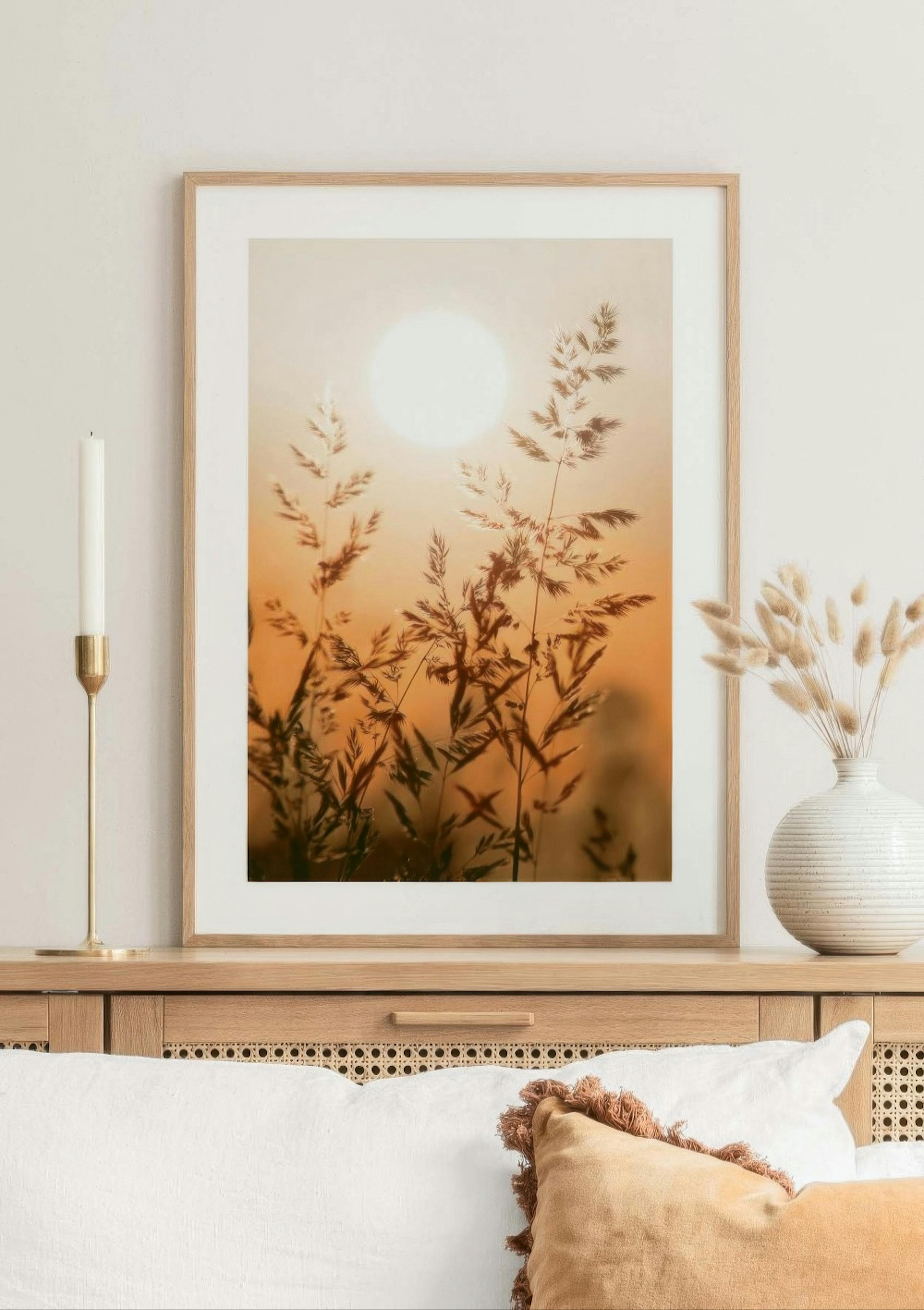 Sunset Grass Poster thumbnail