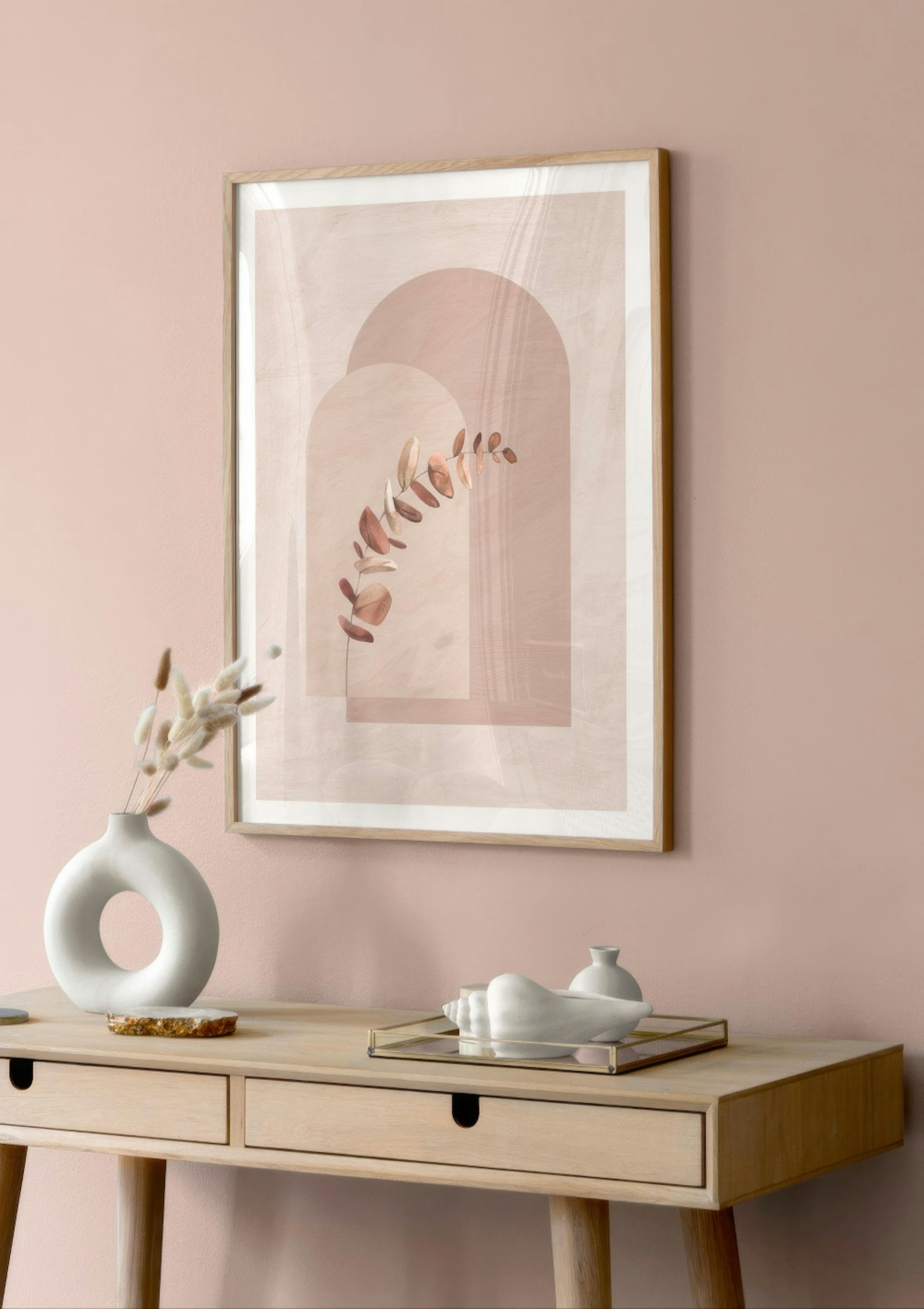 Botaniska former och löv poster thumbnail
