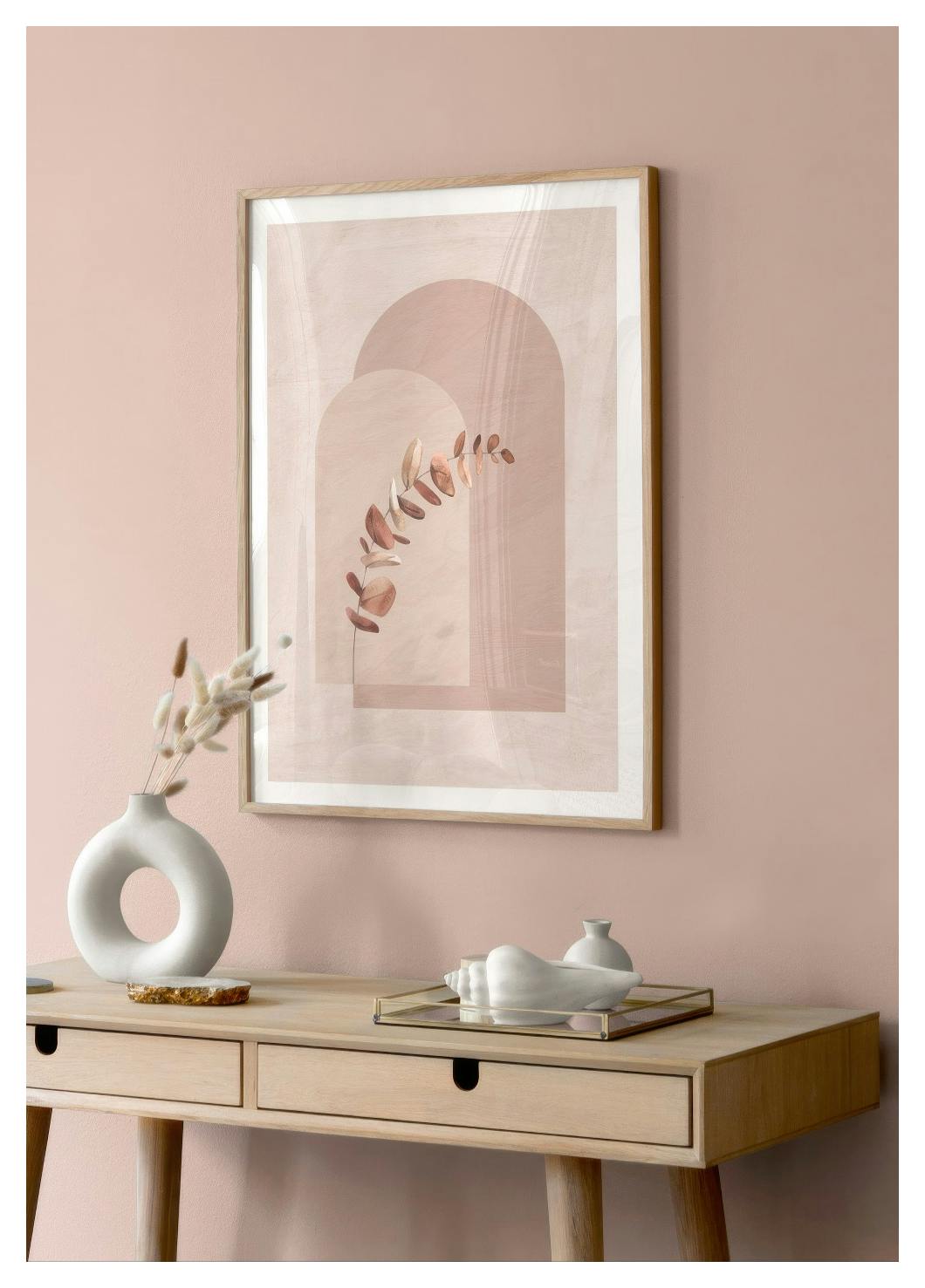 Botanical Shapes and Leaves Poster (30x40 cm) - Poster Store