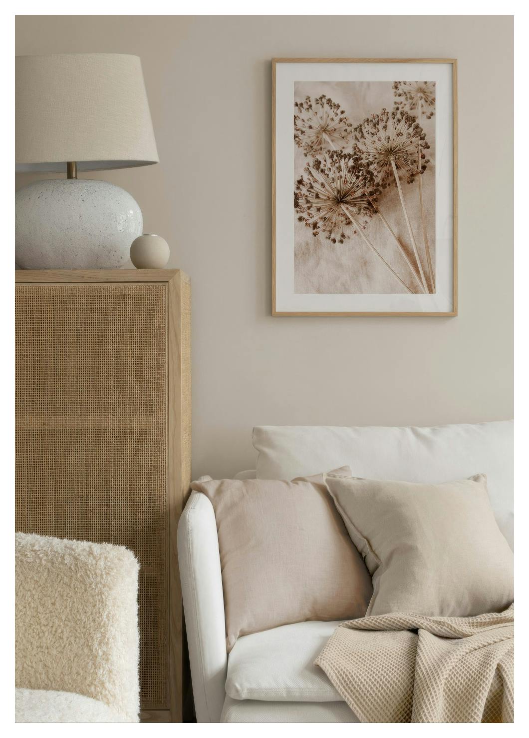 Dry Allium Flowers Poster (21x30 cm) - Poster Store
