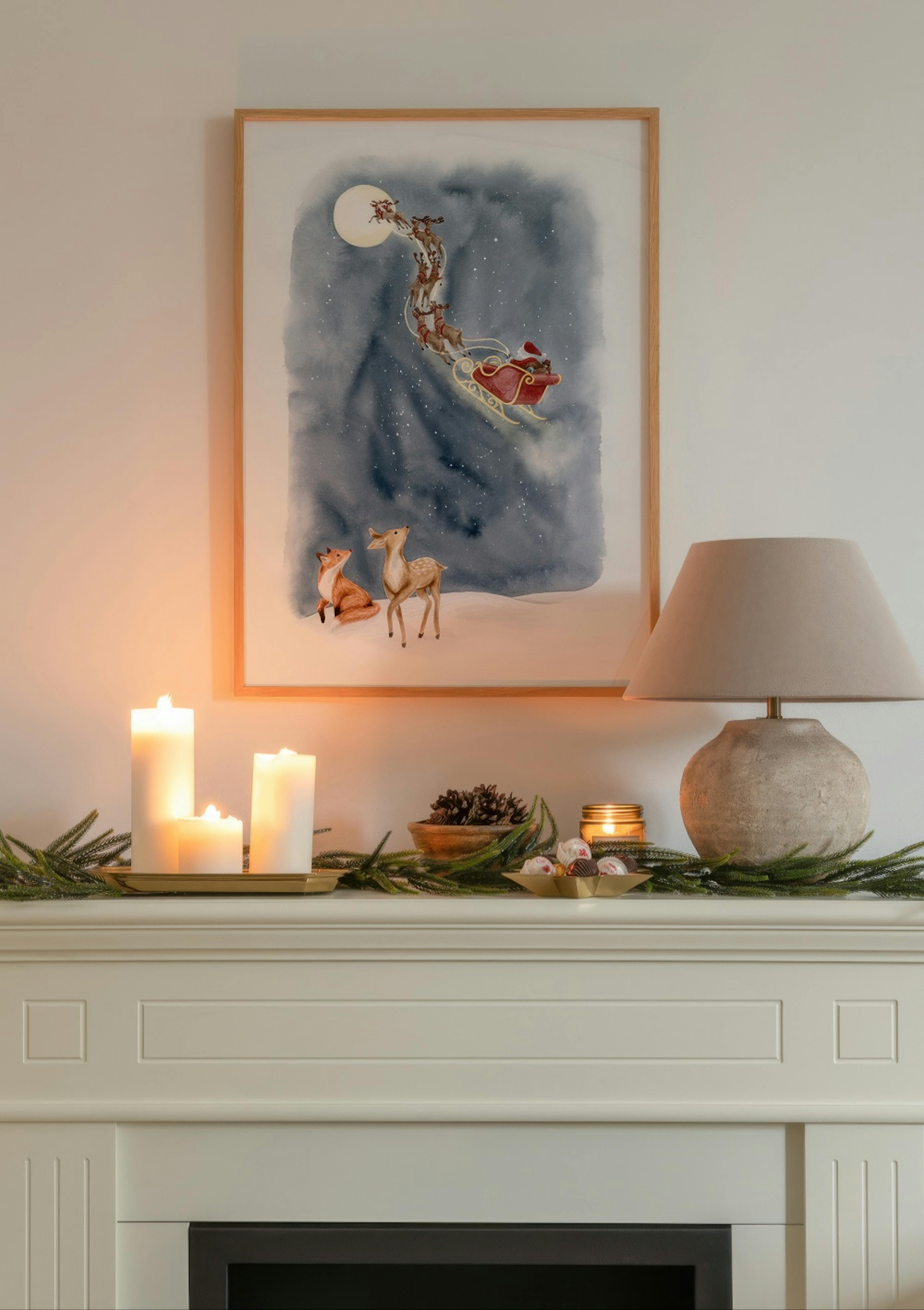 Santa's Sleigh Poster thumbnail