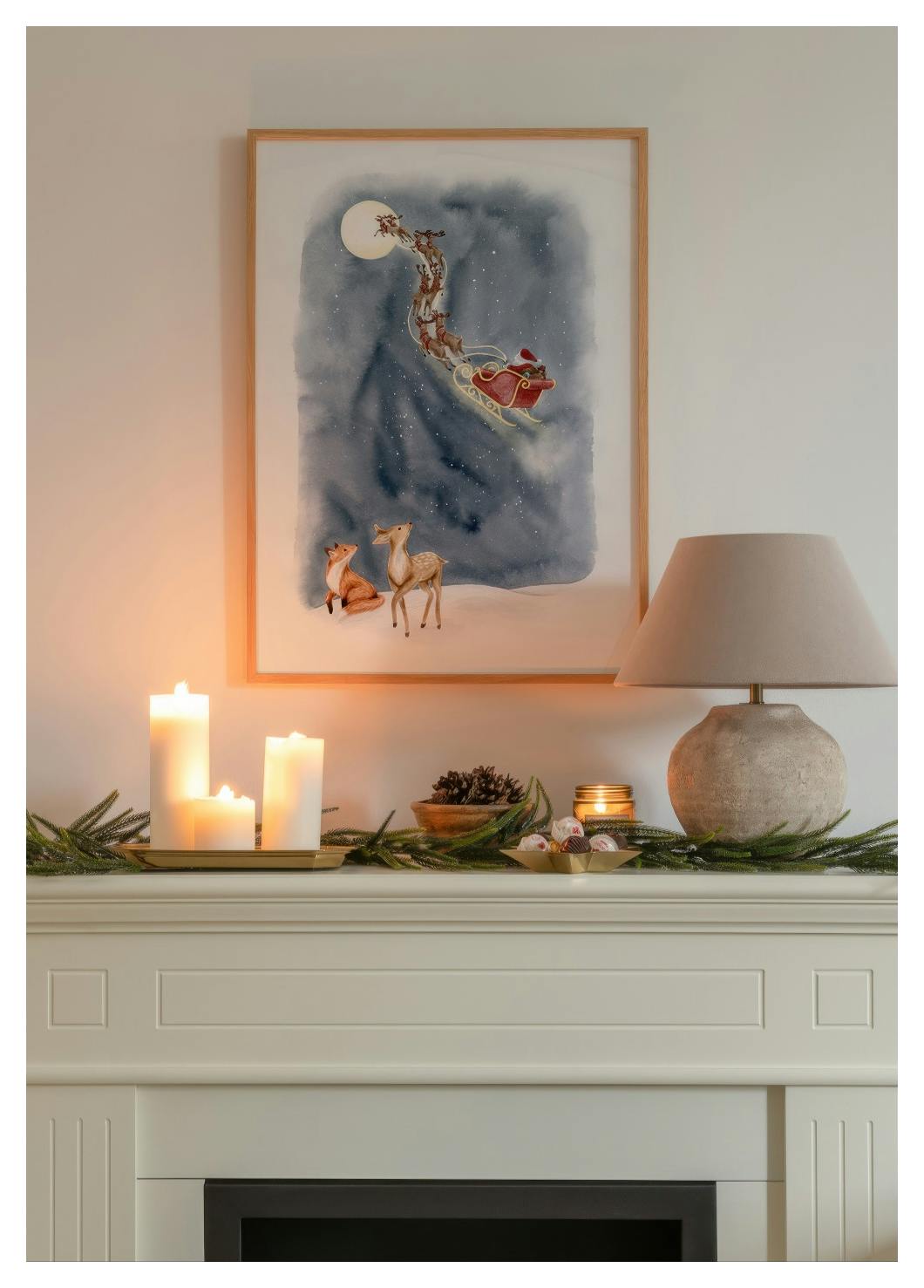 Santa's Sleigh Poster (13x18 cm) - Poster Store