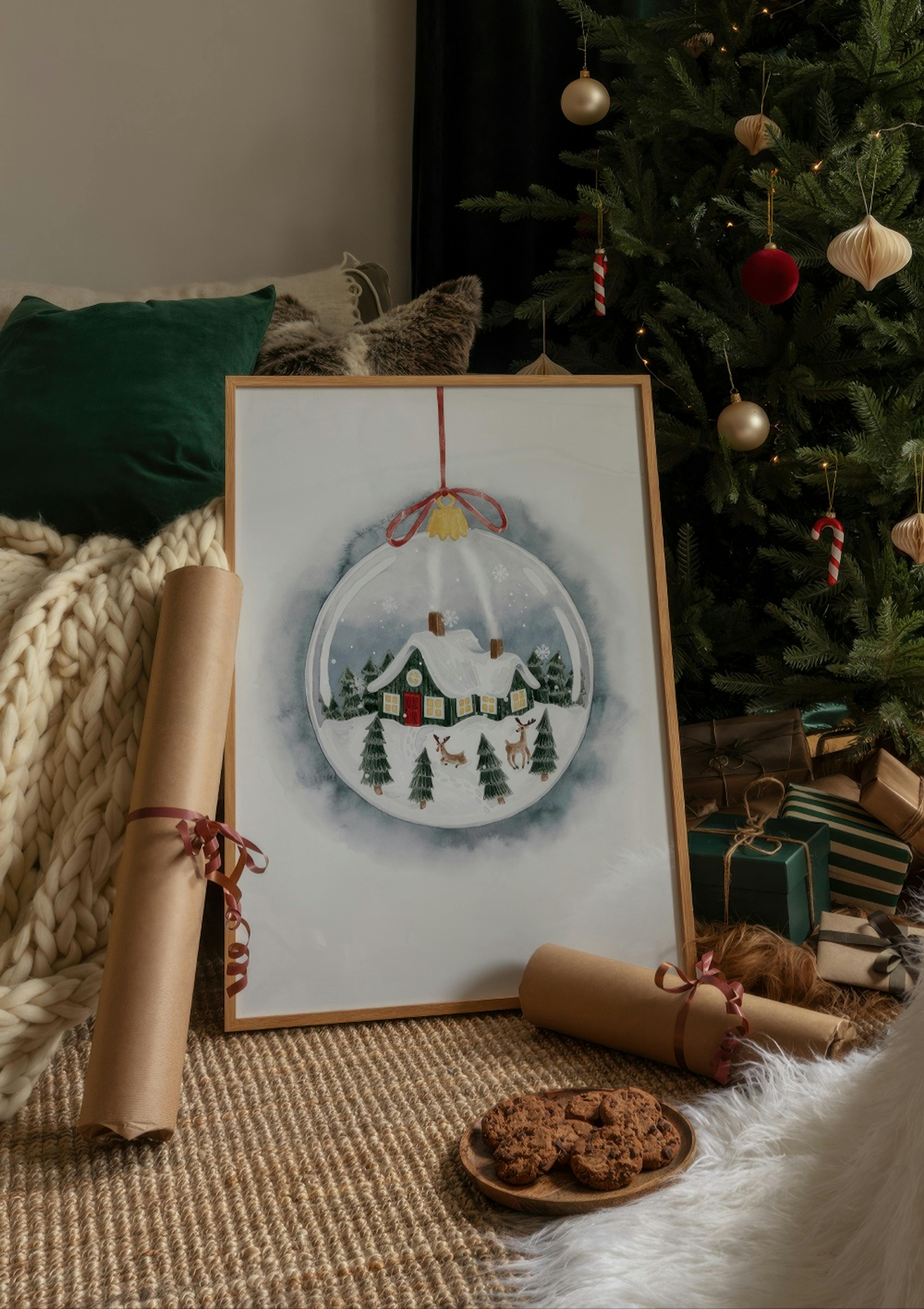 Affiche d’ornement de Noël thumbnail