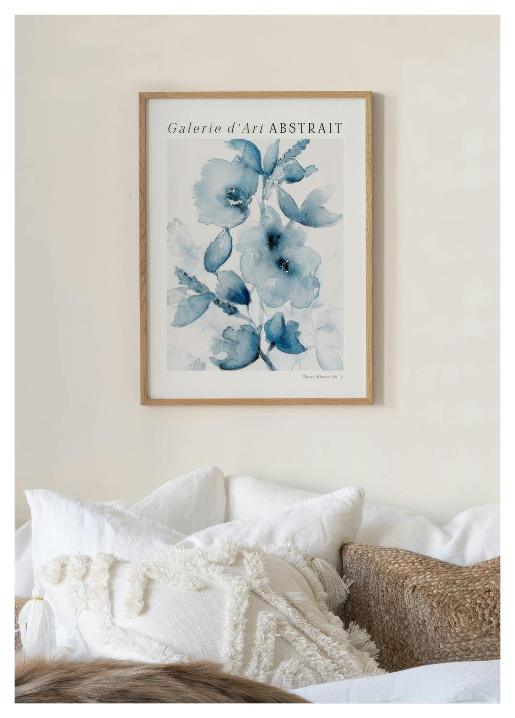 Fleurs Bleues No2 Poster (13x18 cm) - Poster Store