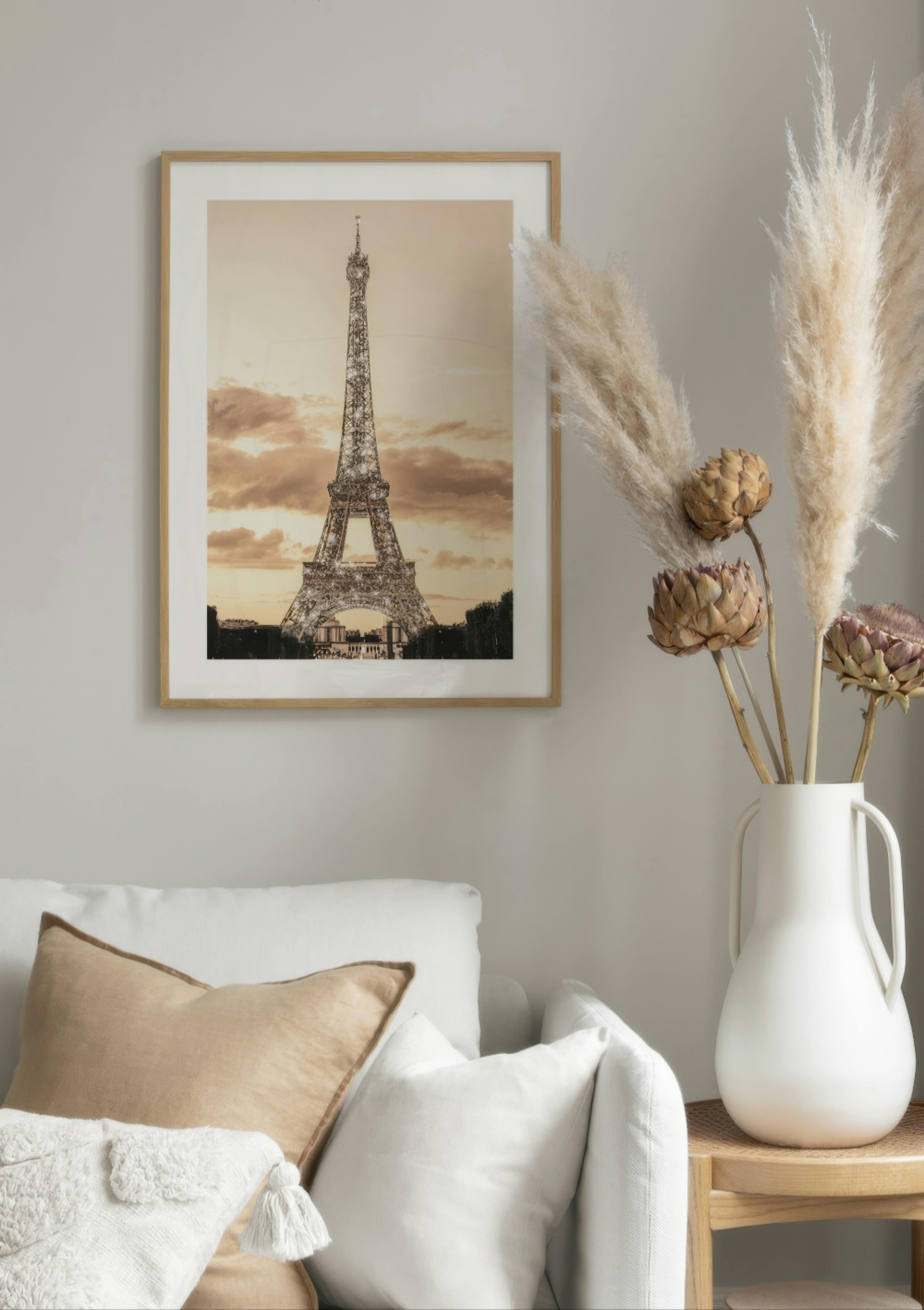 Glittery Eiffeltoren-poster thumbnail