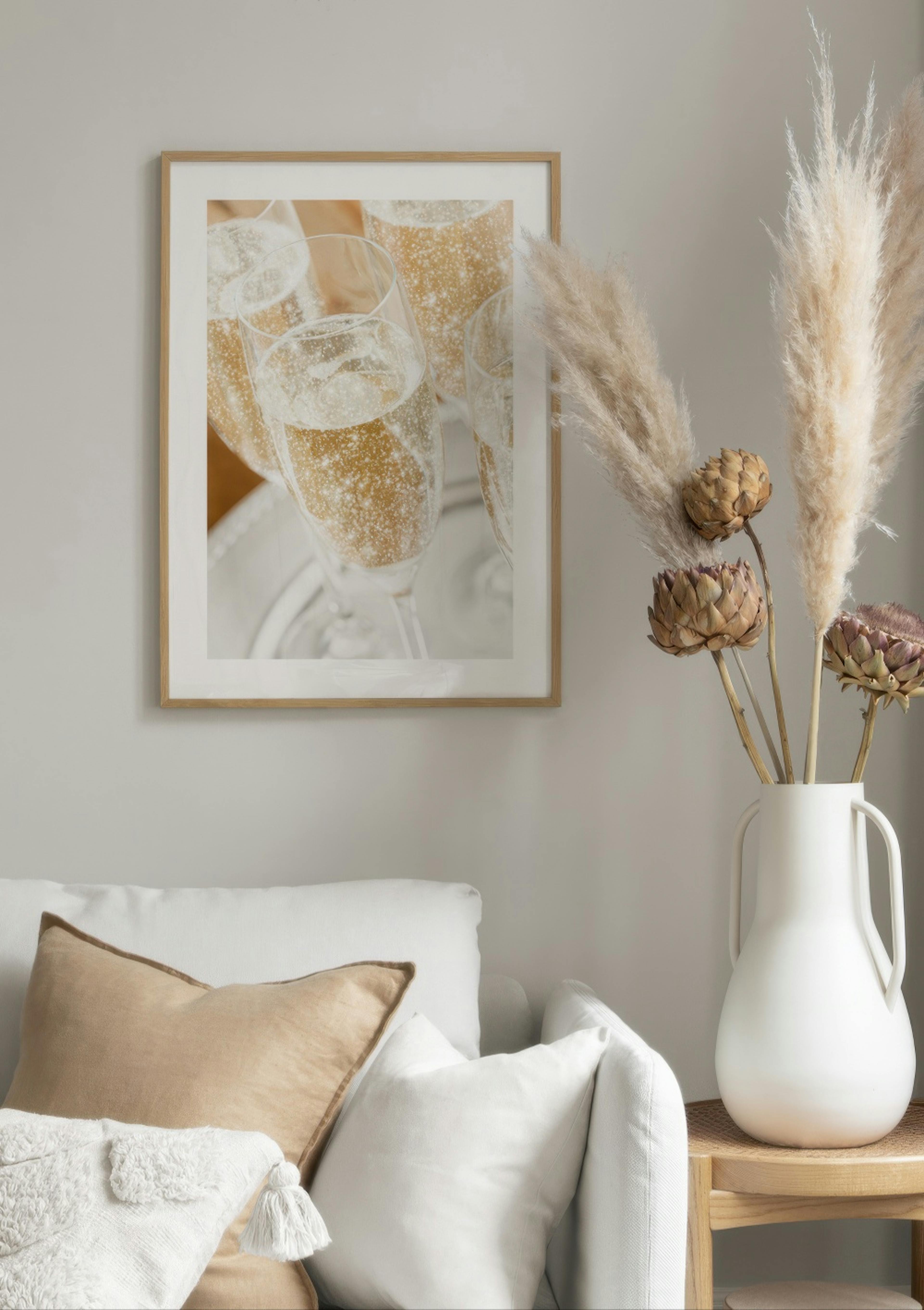 Glittery Champagne Poster thumbnail