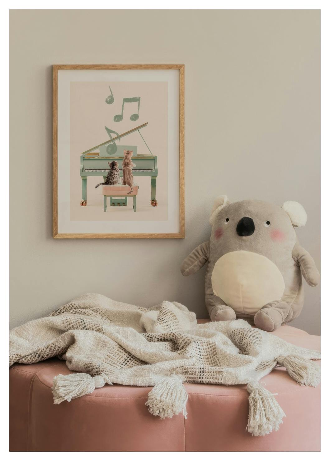 Cats Playing Piano Poster (30x40 cm) - Poster Store