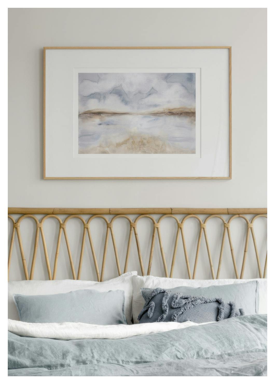 Blue Aquarelle No1 Poster (30x40 cm) - Poster Store