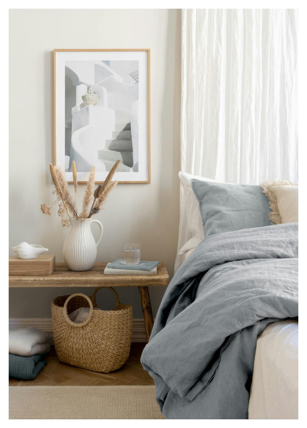 Santorini Steps Poster (30x40 cm) - Poster Store