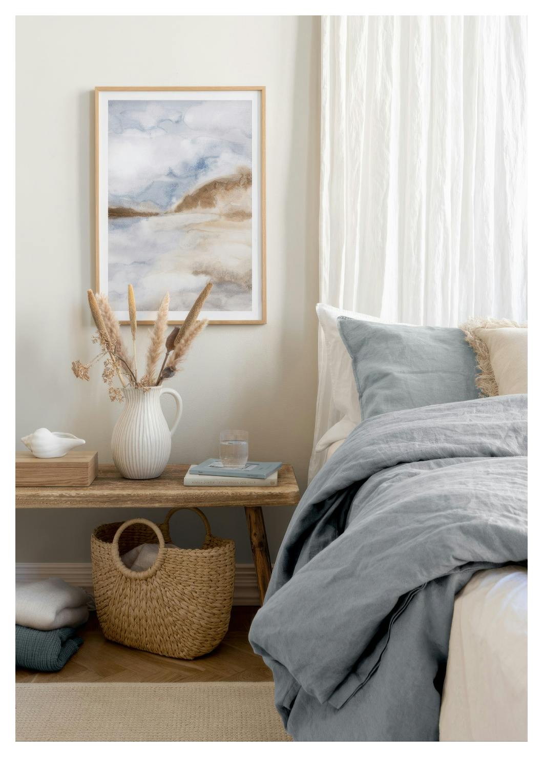 Blue Aquarelle No2 Poster (50x70 cm) - Poster Store