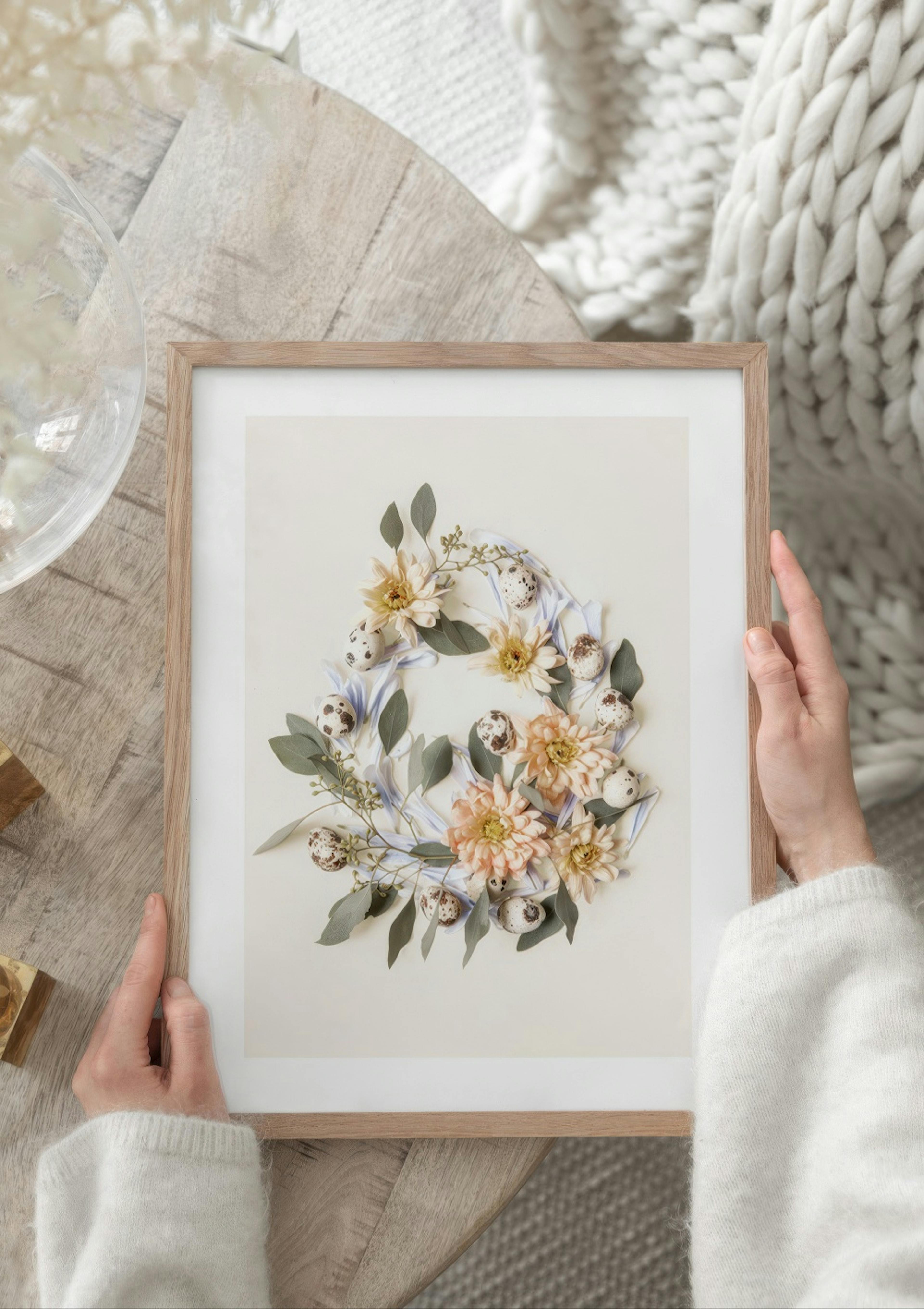 Botanical Egg Shape Poster thumbnail