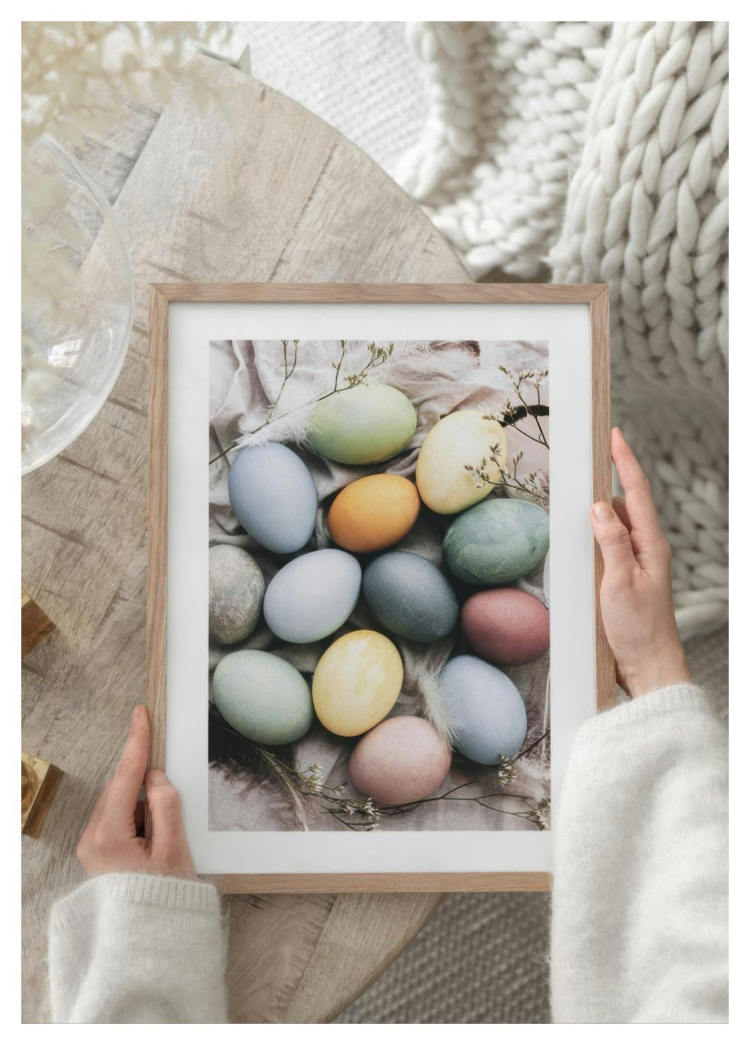 Pastel Colorful Eggs Poster (30x40 cm) - Poster Store