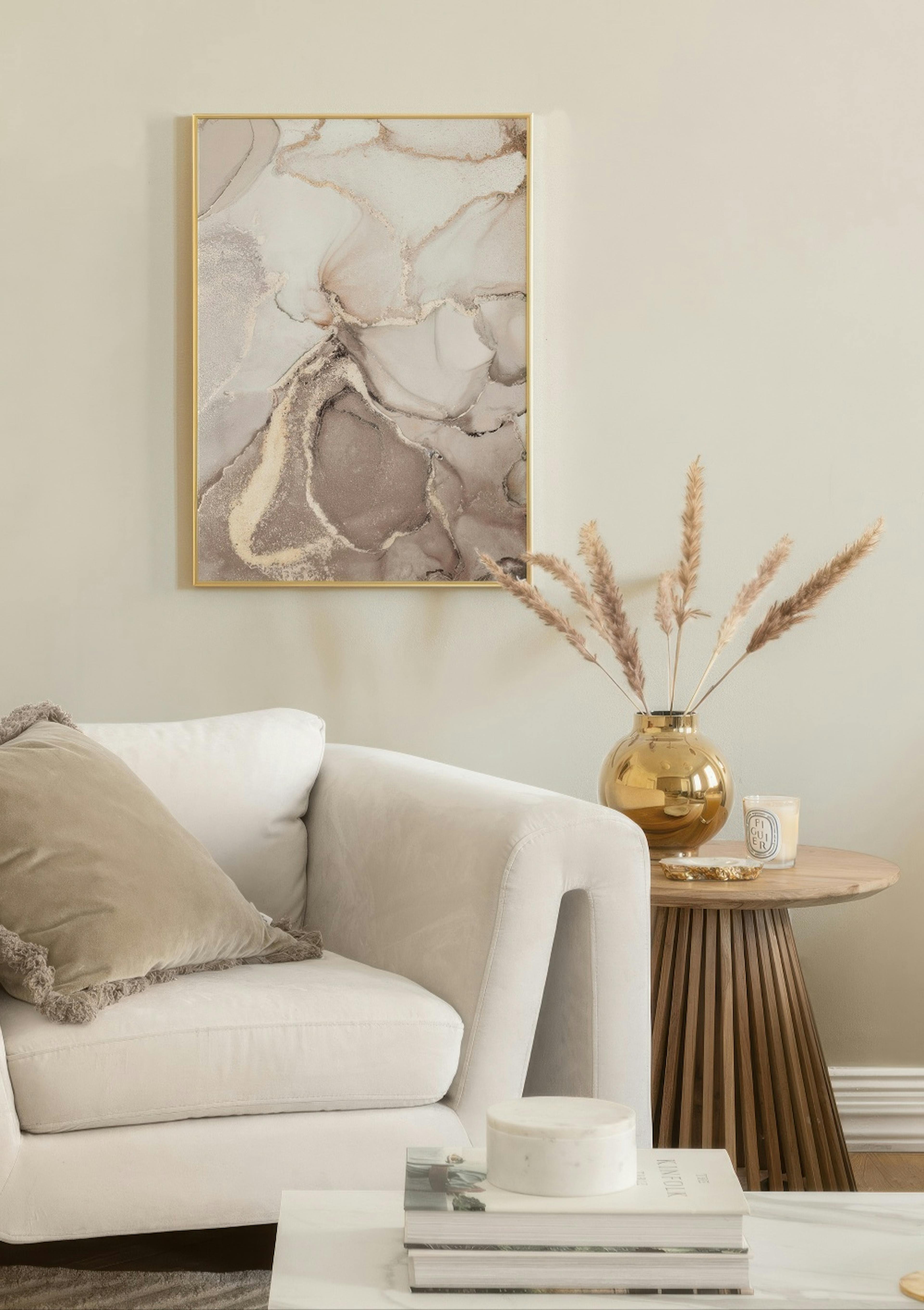 Plakat Abstract Beige Marble No2 thumbnail
