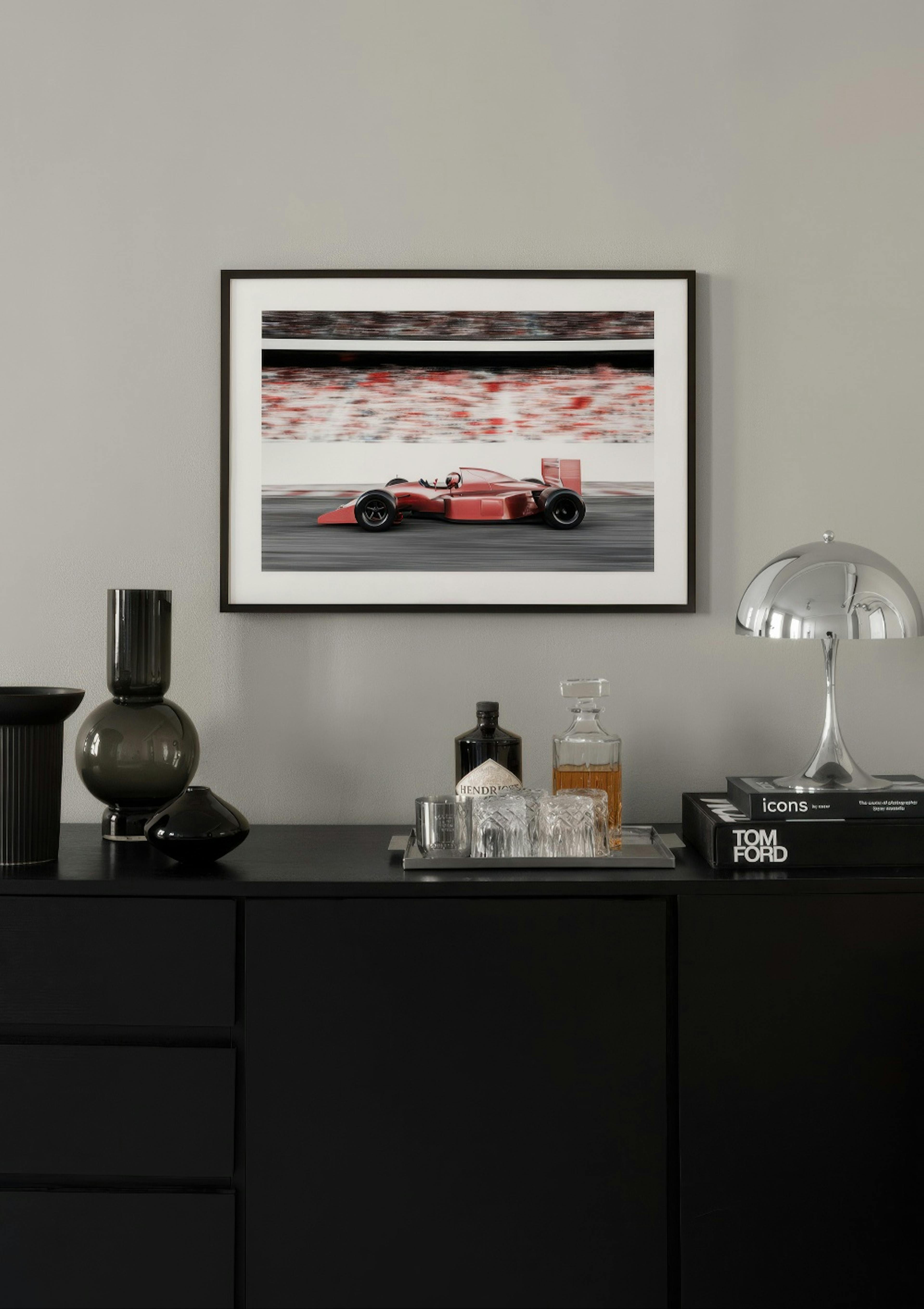 Red Race Car Poster thumbnail