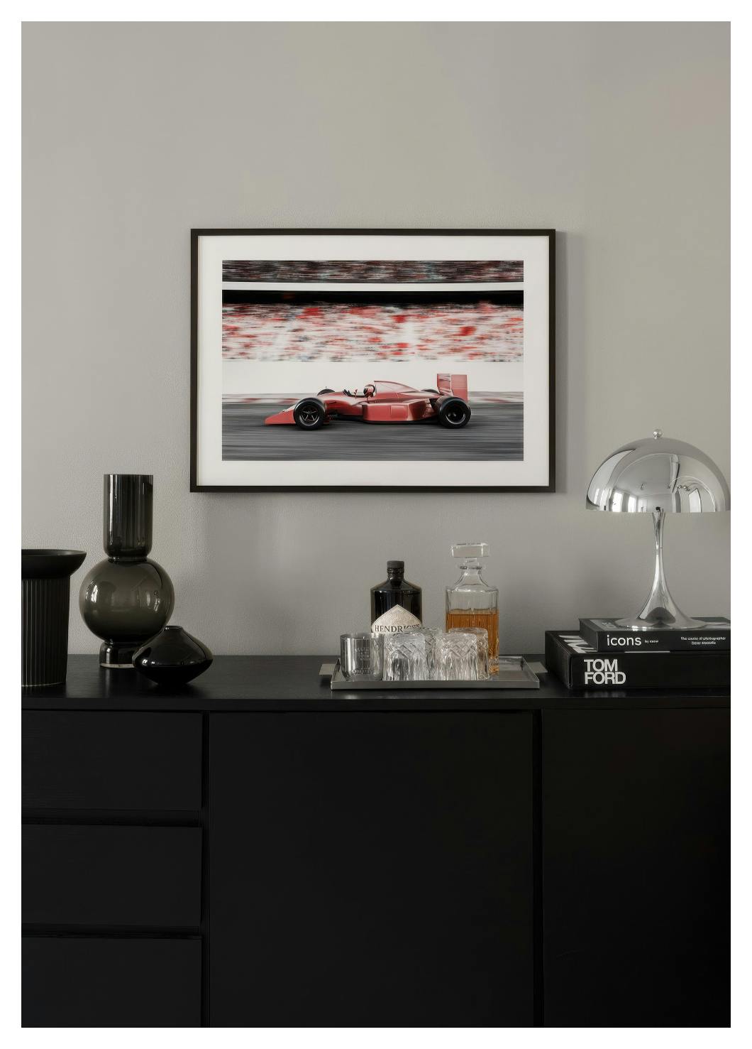 Red Race Car Poster (30x40 cm) - Poster Store