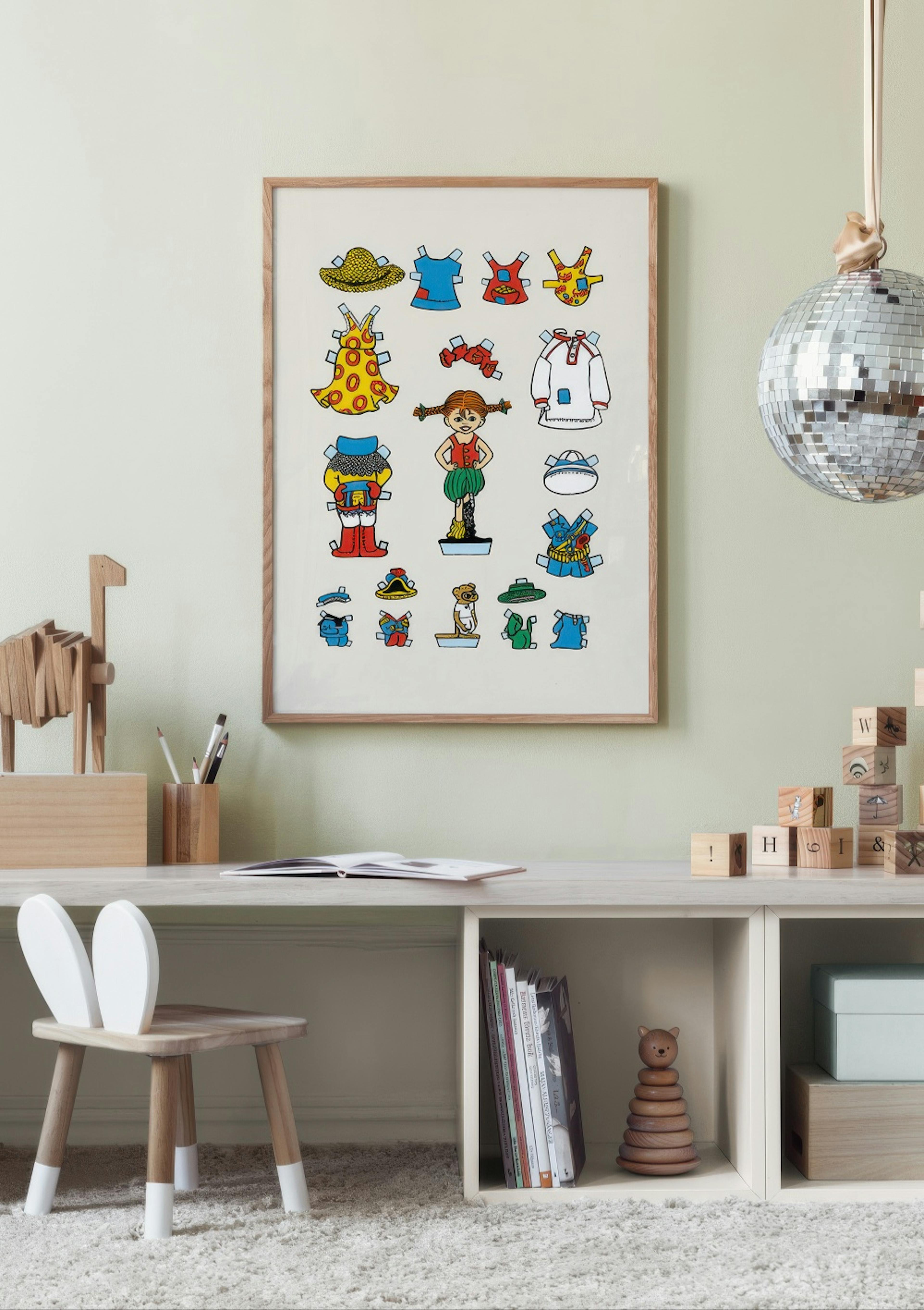 Pippi Longstocking Cutout Doll Poster thumbnail