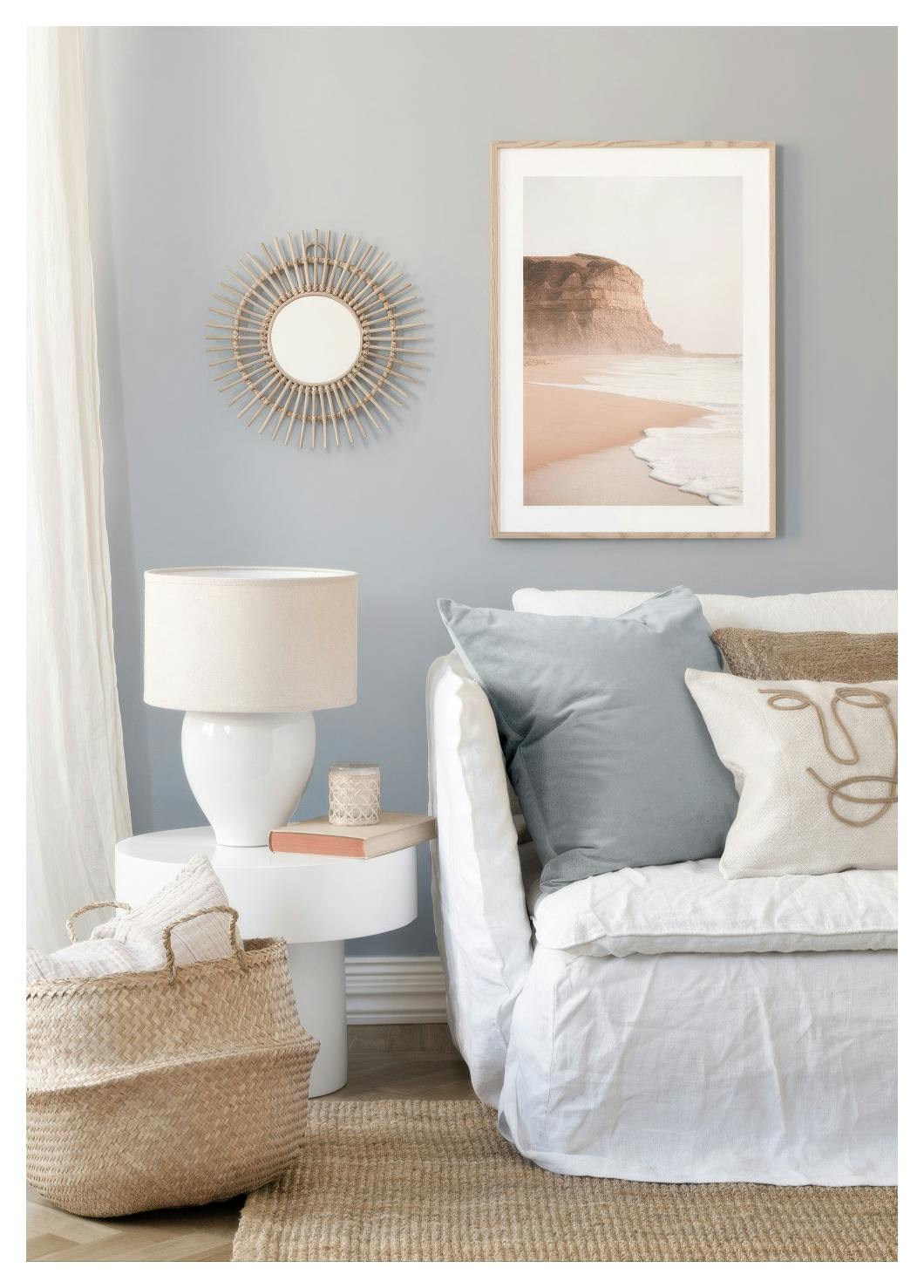 Foggy Beach Poster (30x40 cm) - Poster Store