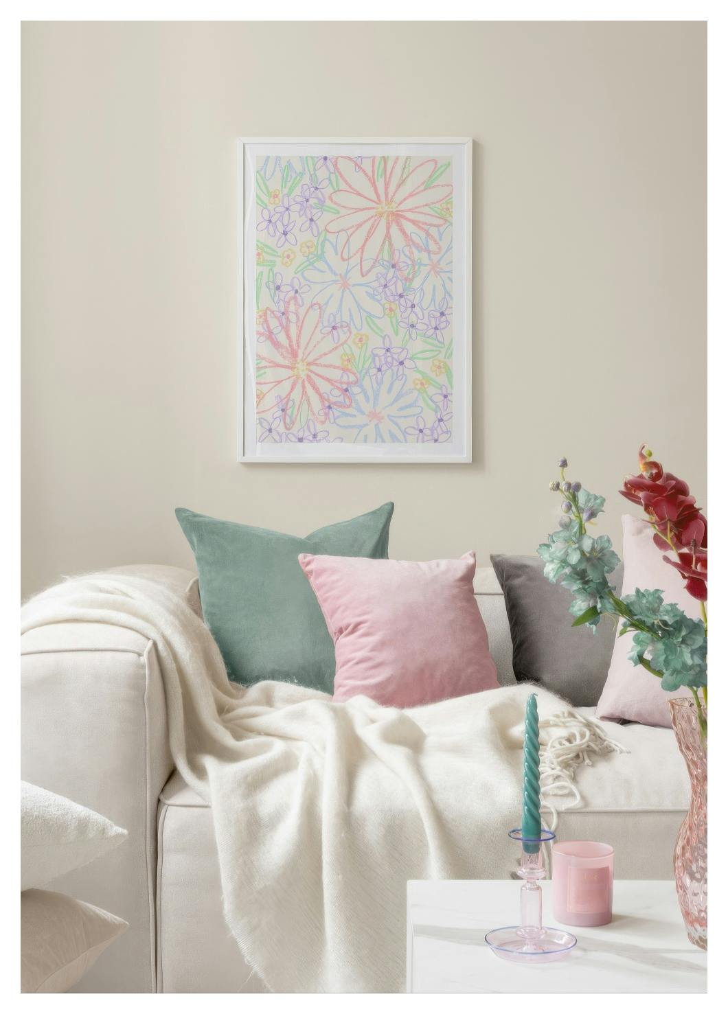 Crowded Blossom Poster (50x70 cm) - Poster Store