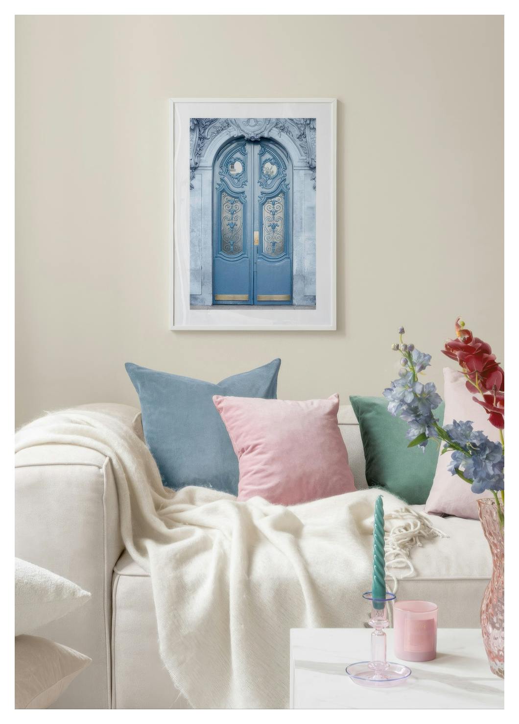 Blue Door Poster (50x70 cm) - Poster Store