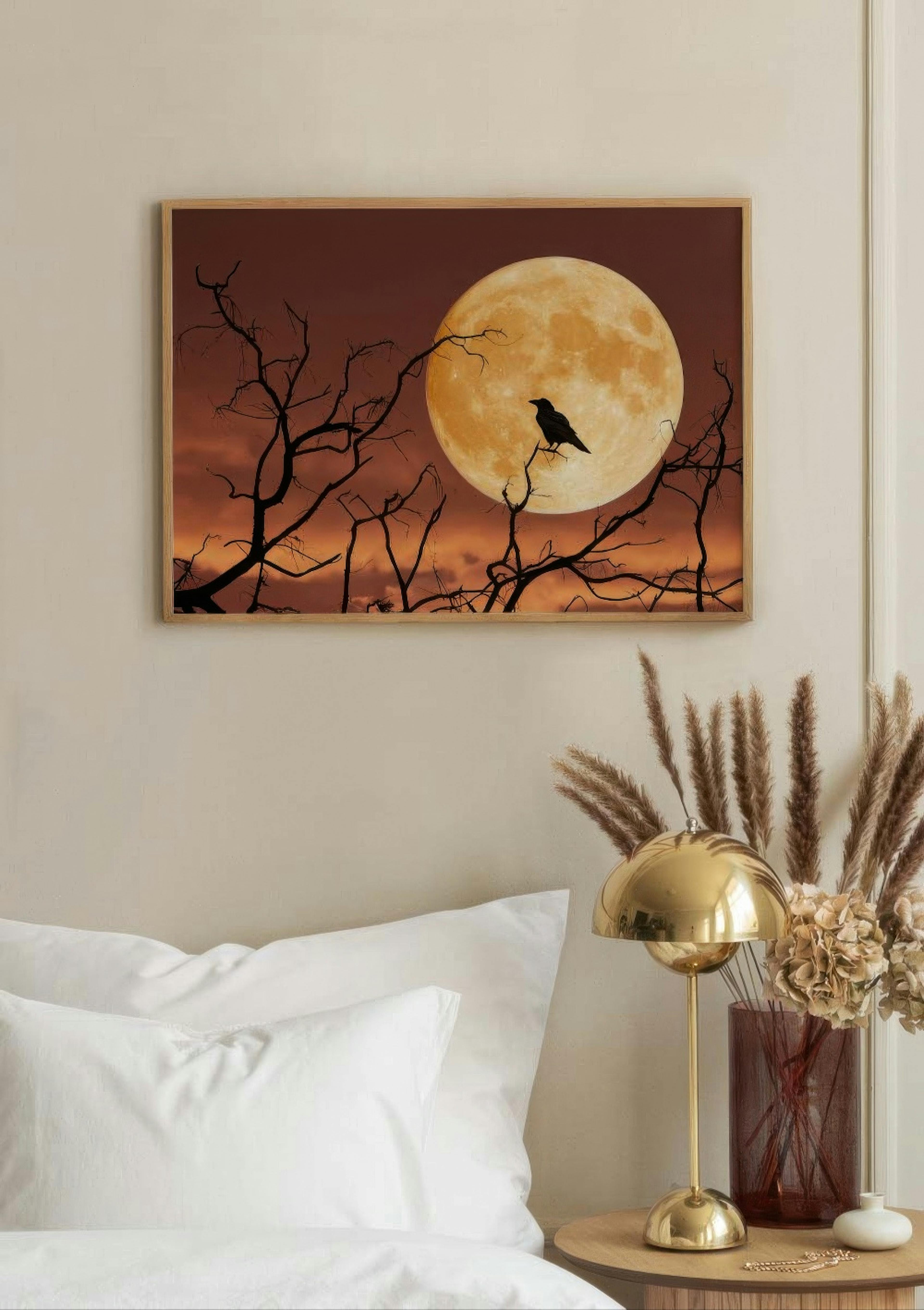 Corvo alla Luna Piena Poster thumbnail