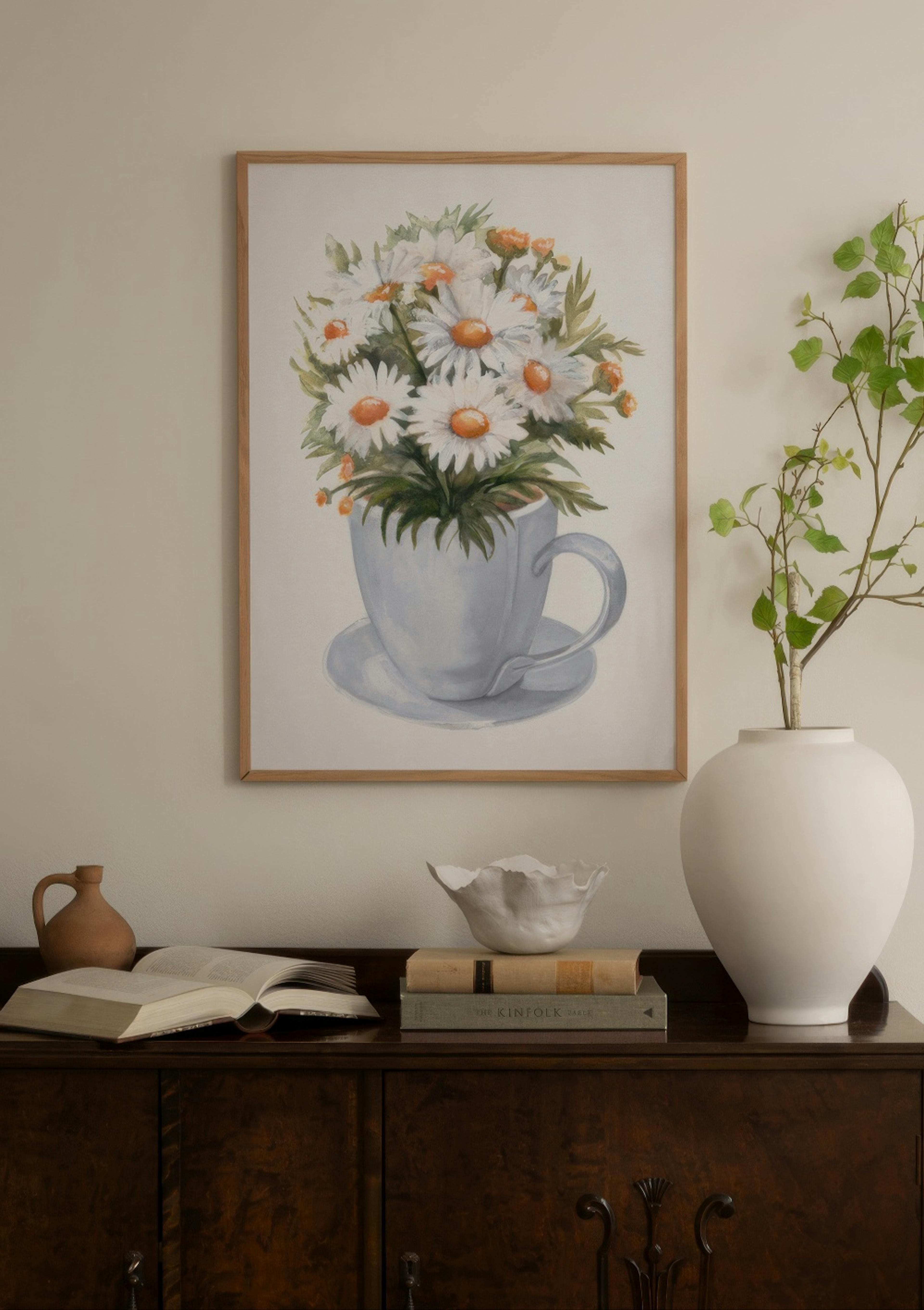 Tazza di Margherite Poster thumbnail