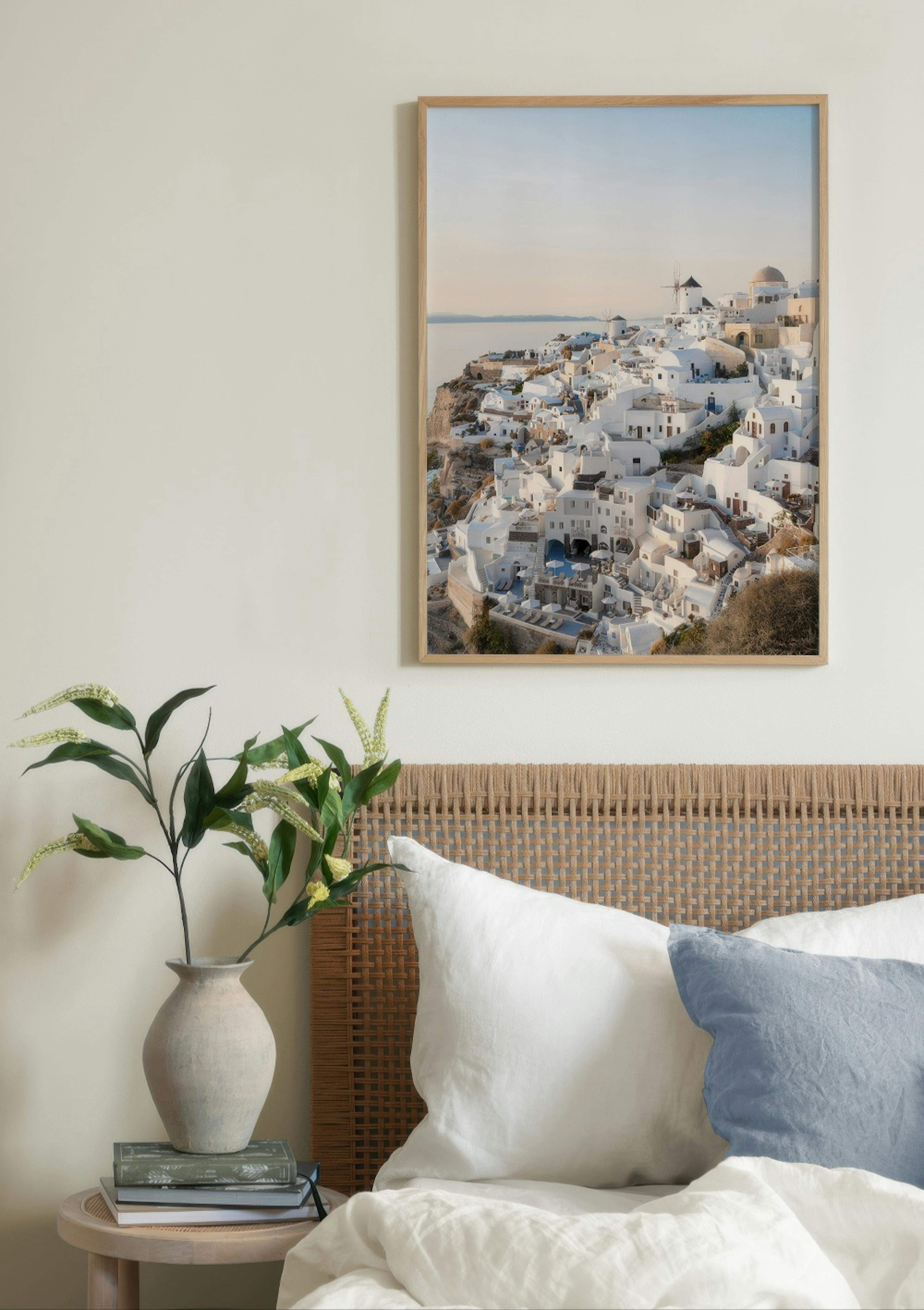 Santorini Town Poster thumbnail