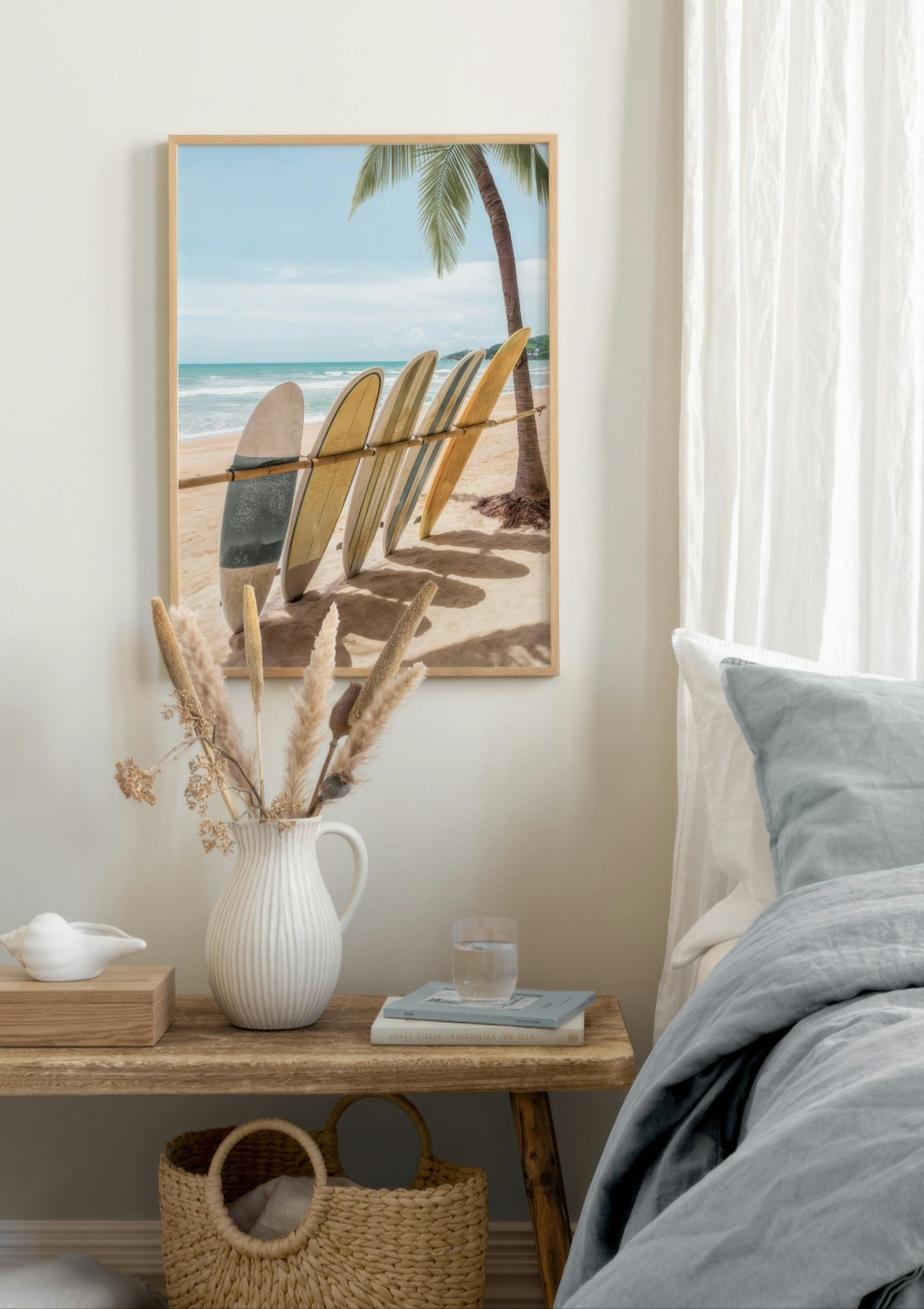 Lined Up Surfboards Poster thumbnail