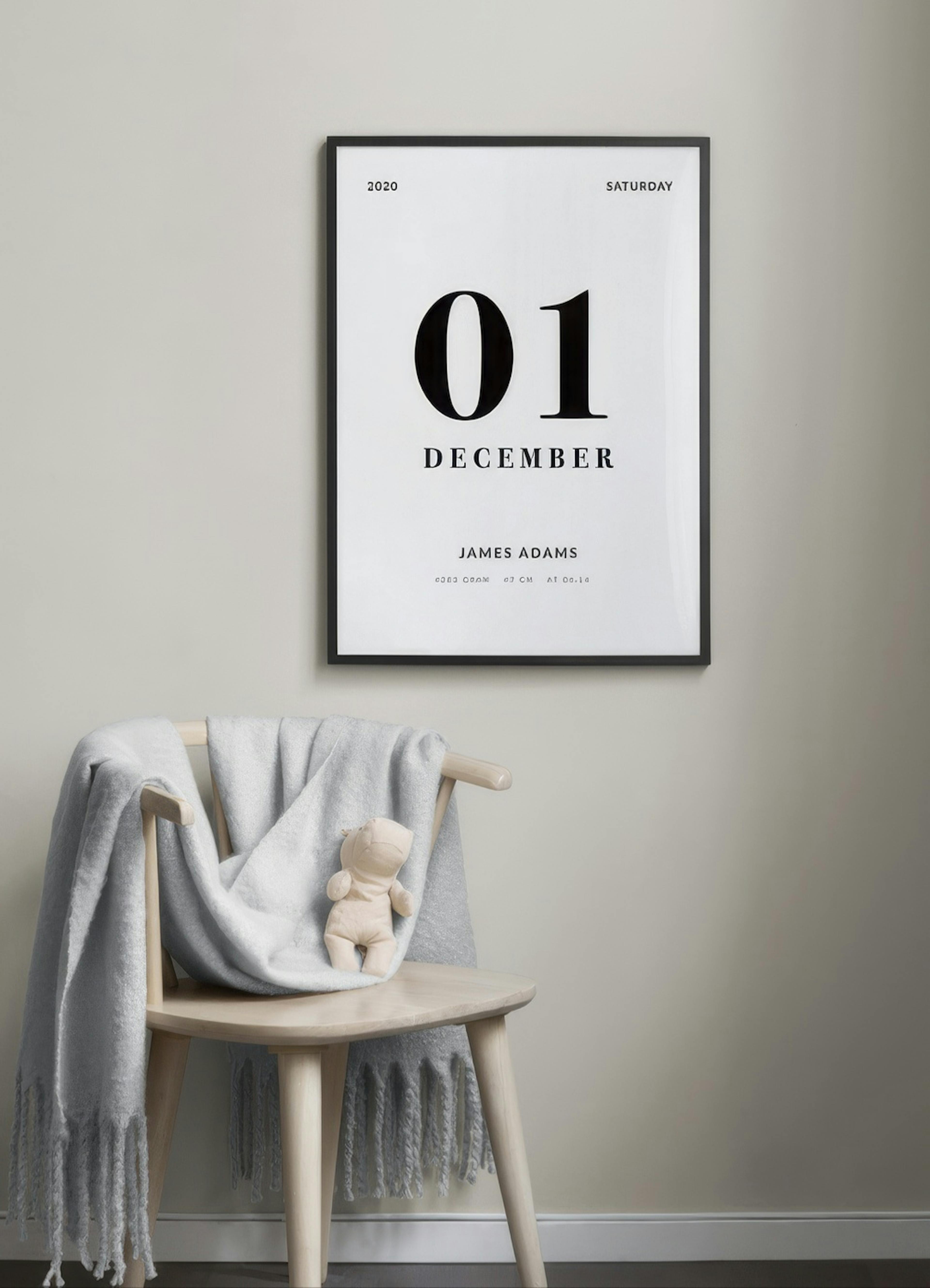 Born This Day persoonlijke poster thumbnail