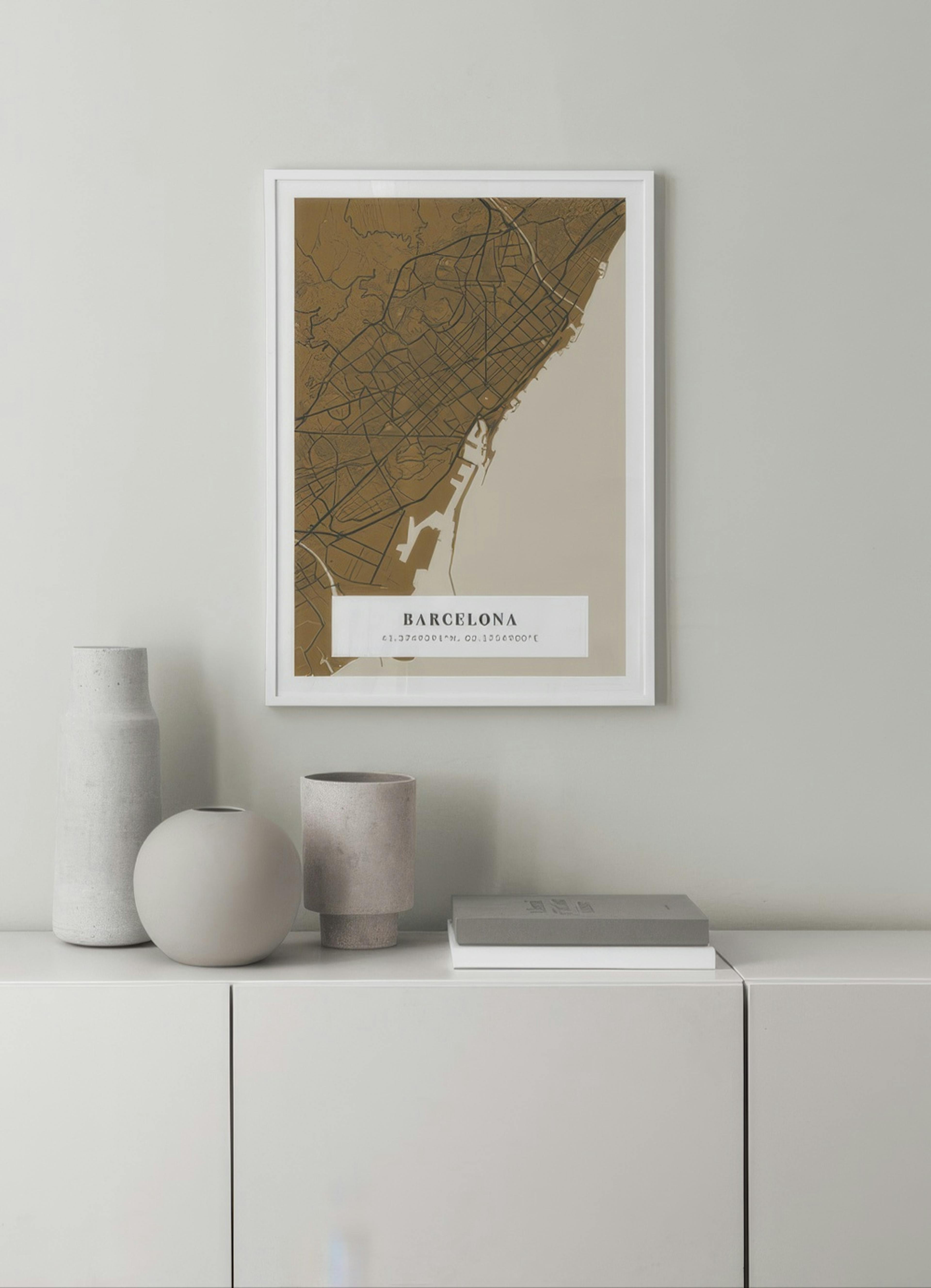 Karte No1 Vintage Senf Personalisiert Poster thumbnail