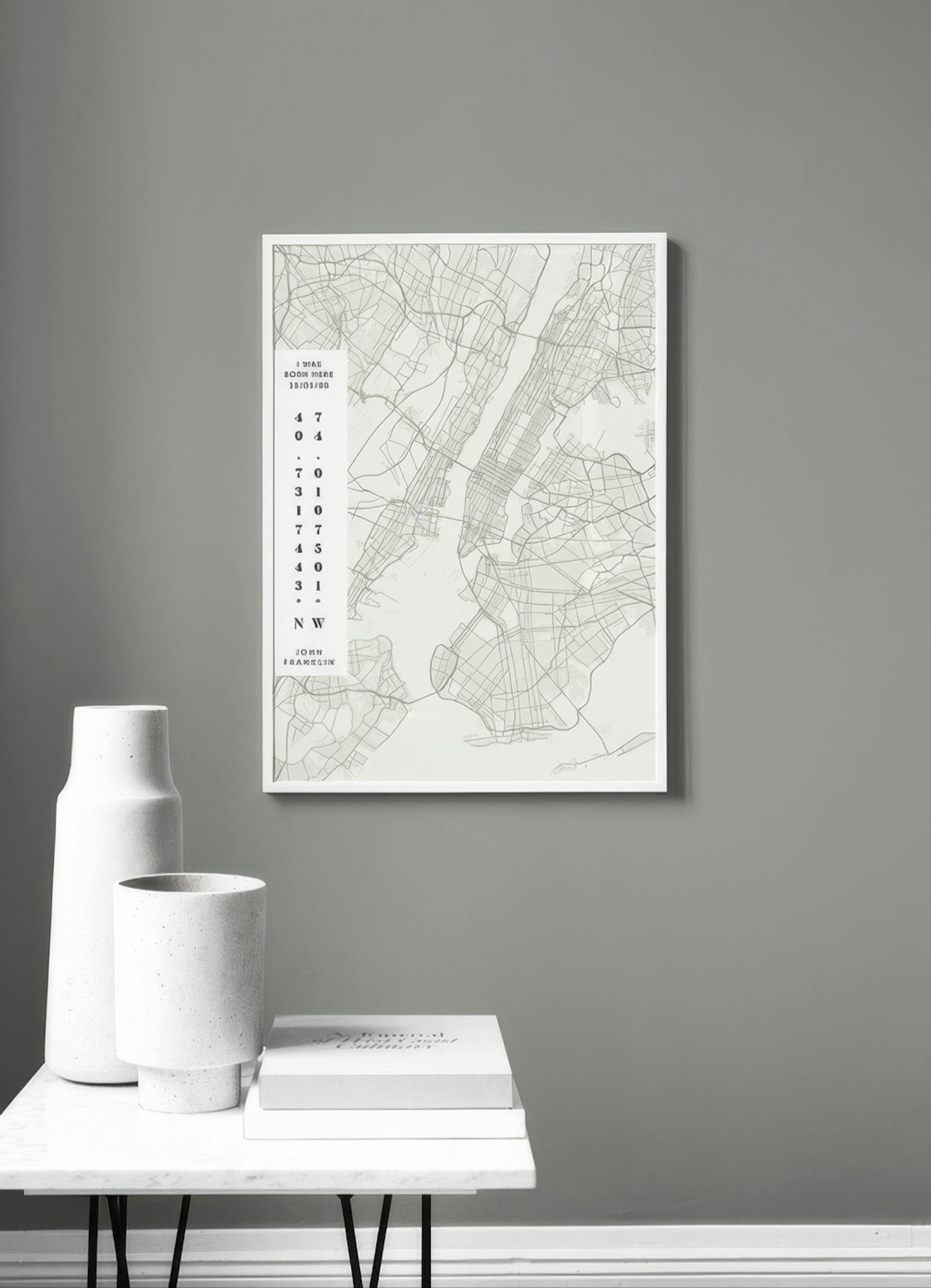 Carte No2 Jour Verte Poster Personnalisé thumbnail