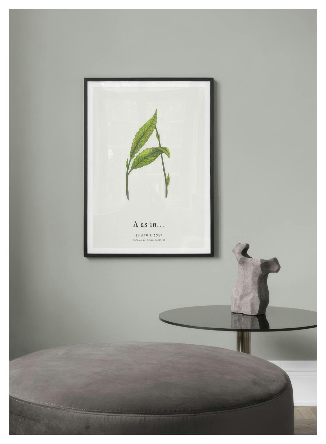 Botanic Letter A Personal Poster (30x40 cm) - Poster Store
