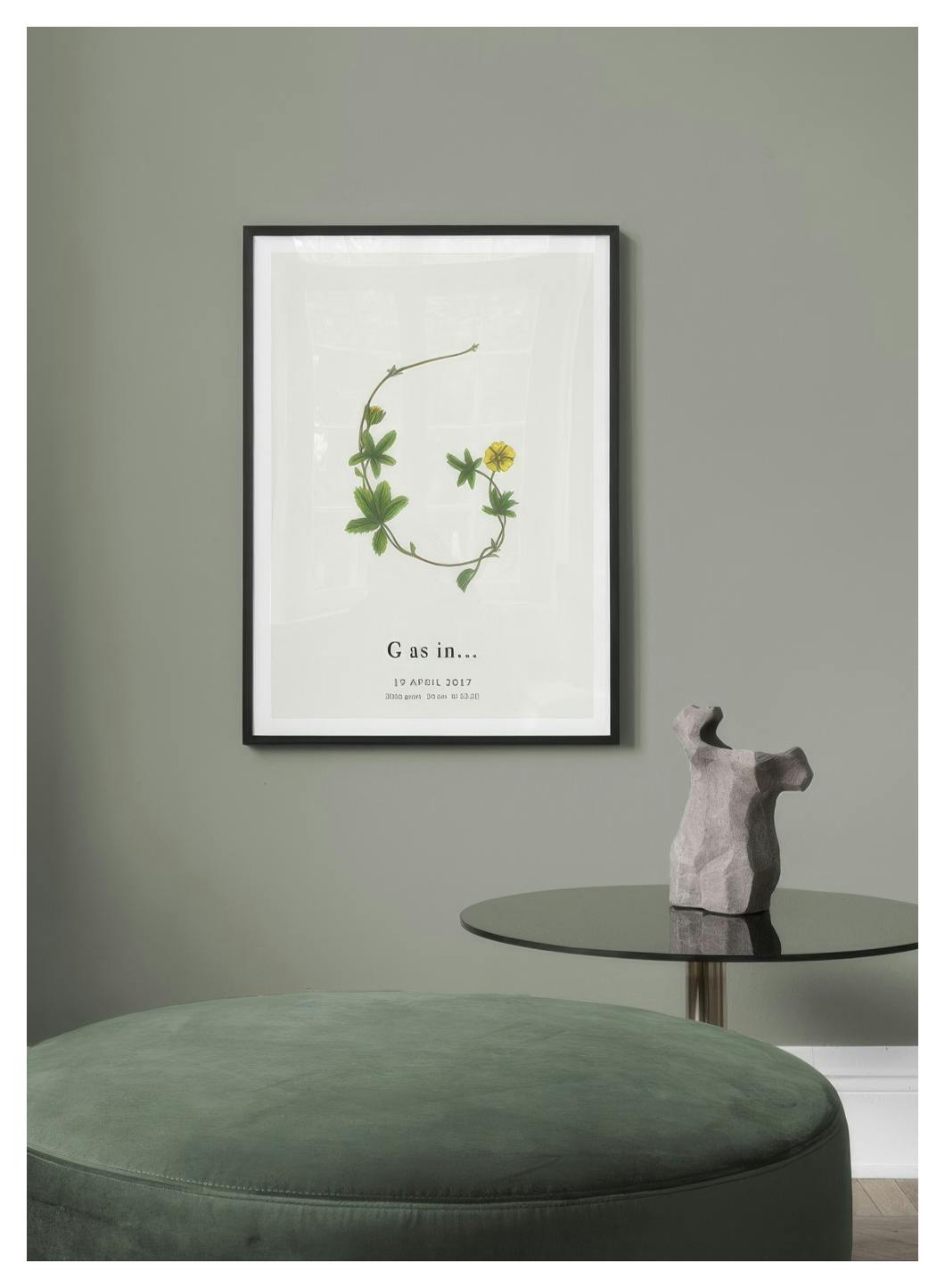 Botanic Letter G Personal Poster (50x70 cm) - Poster Store
