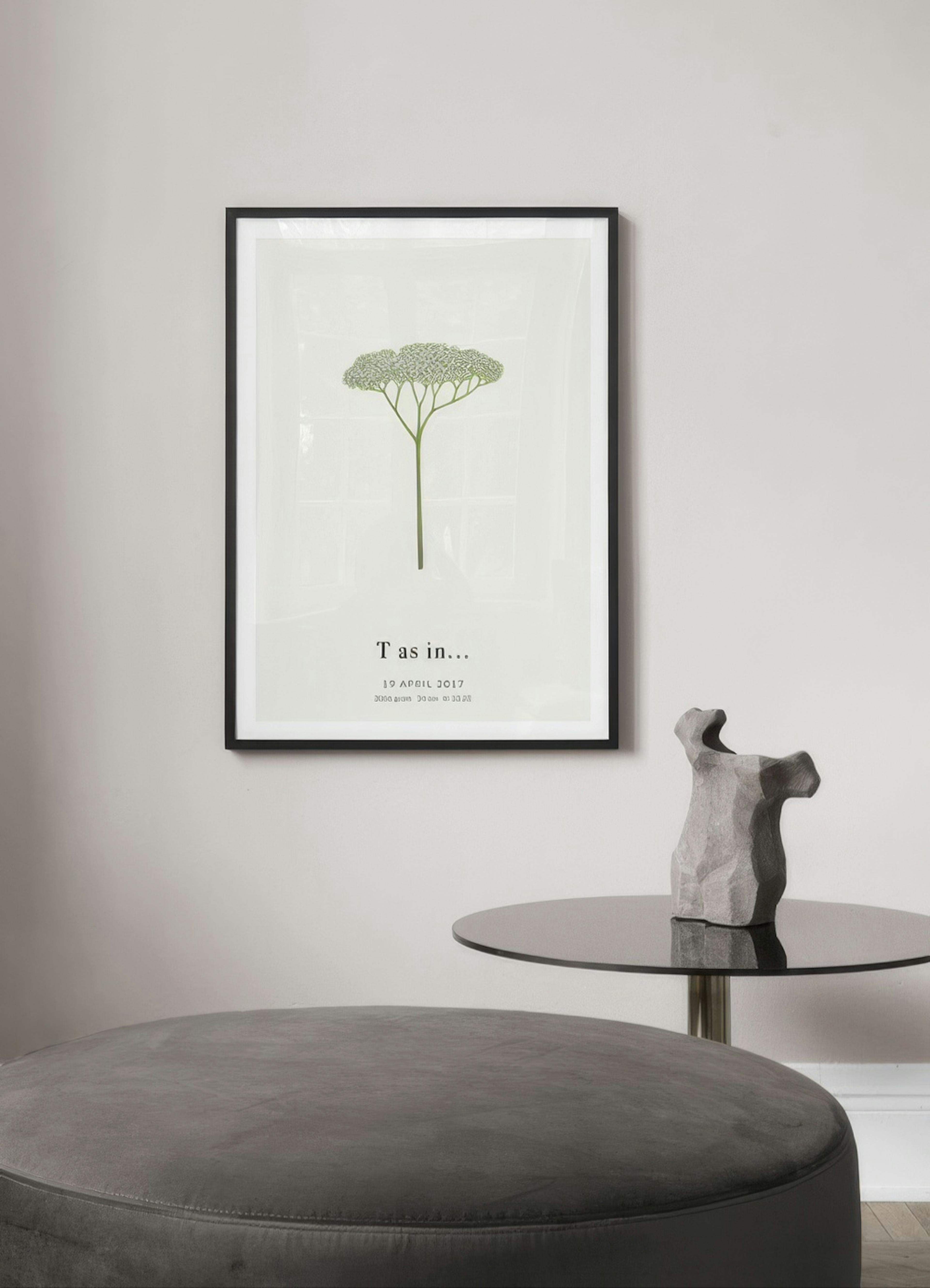 Lettera Botanica T poster personalizzato thumbnail