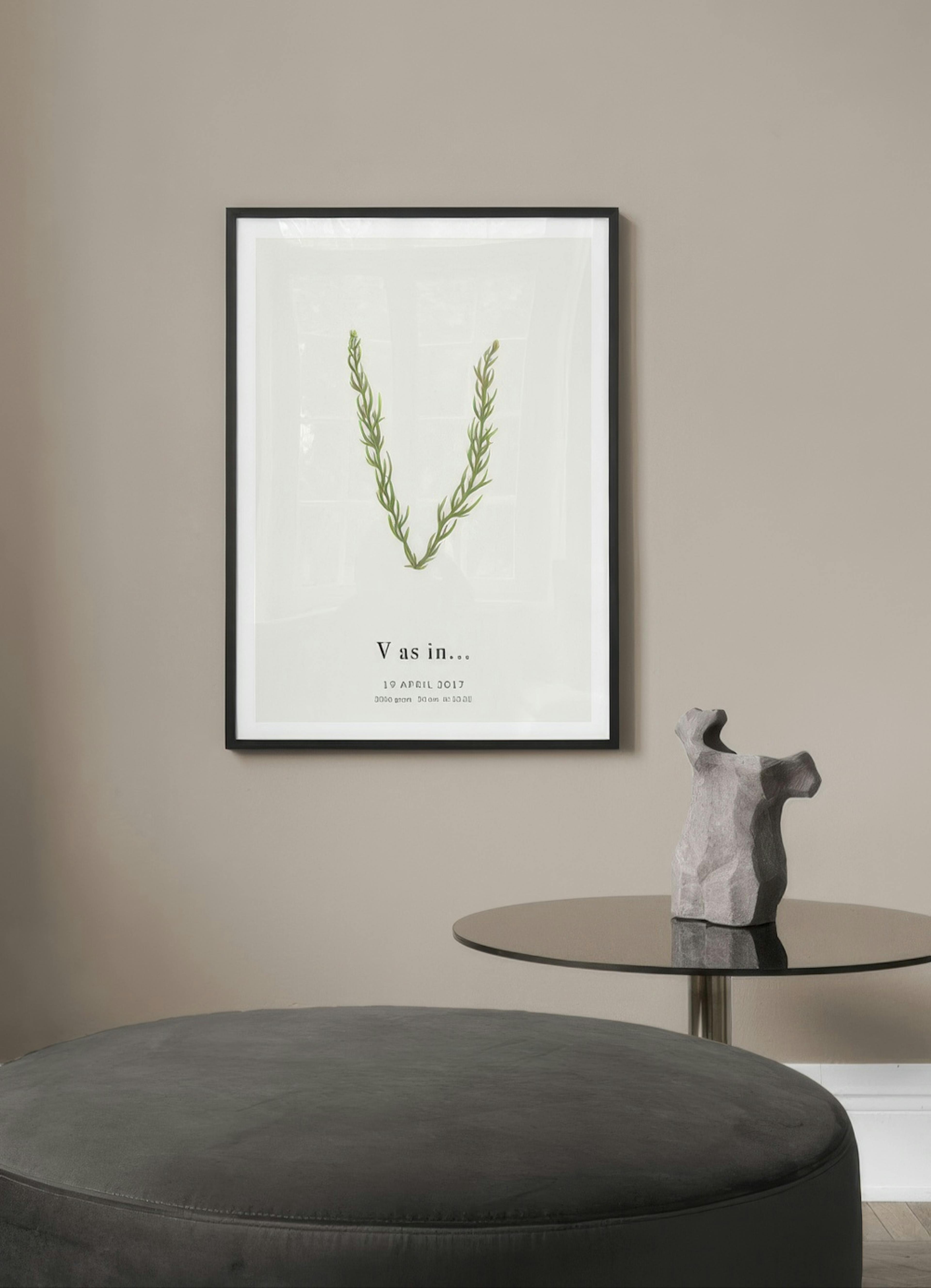 Botanic Letter V Personal Poster thumbnail