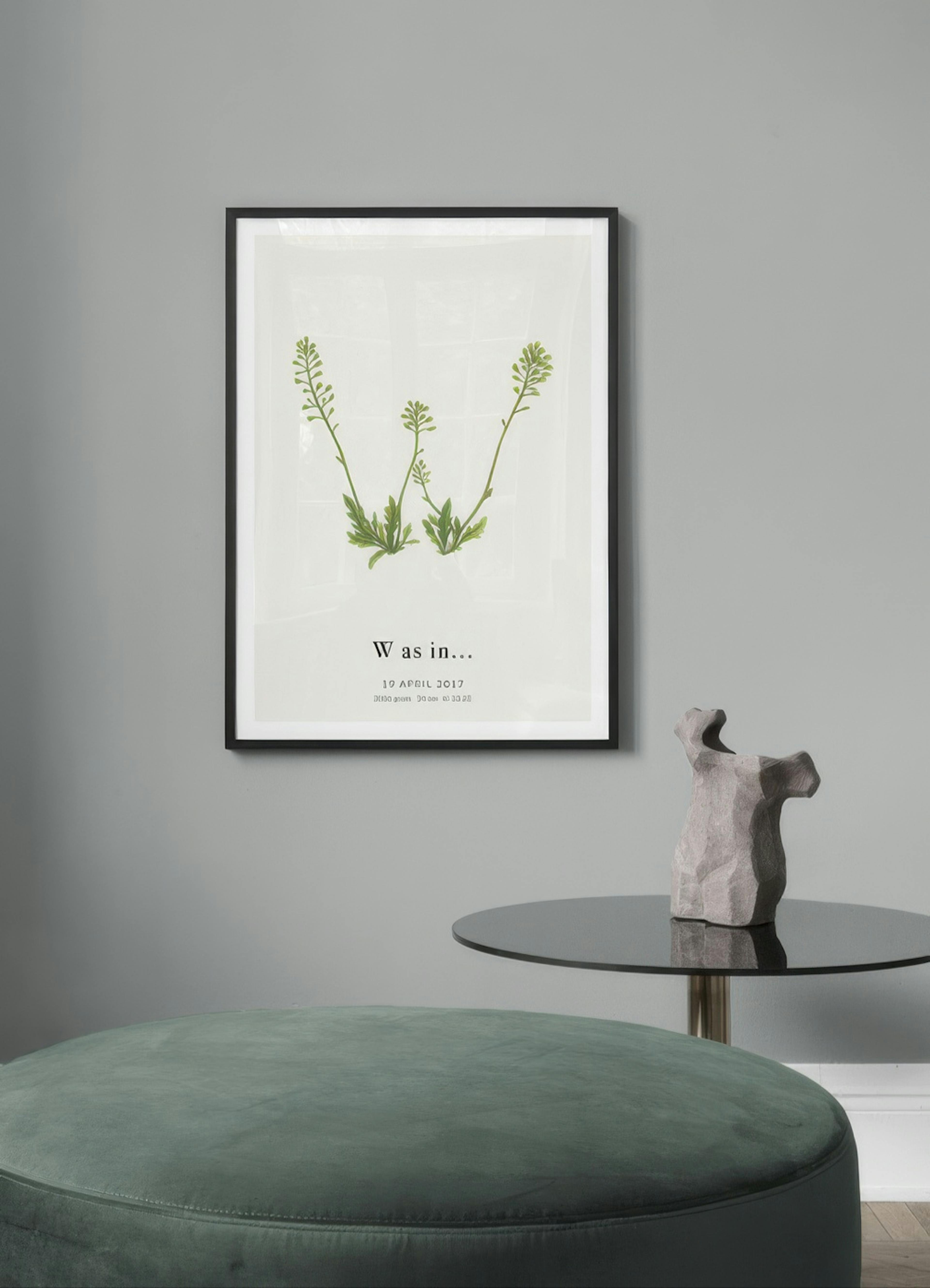 Botanic Letter W Personal Poster thumbnail