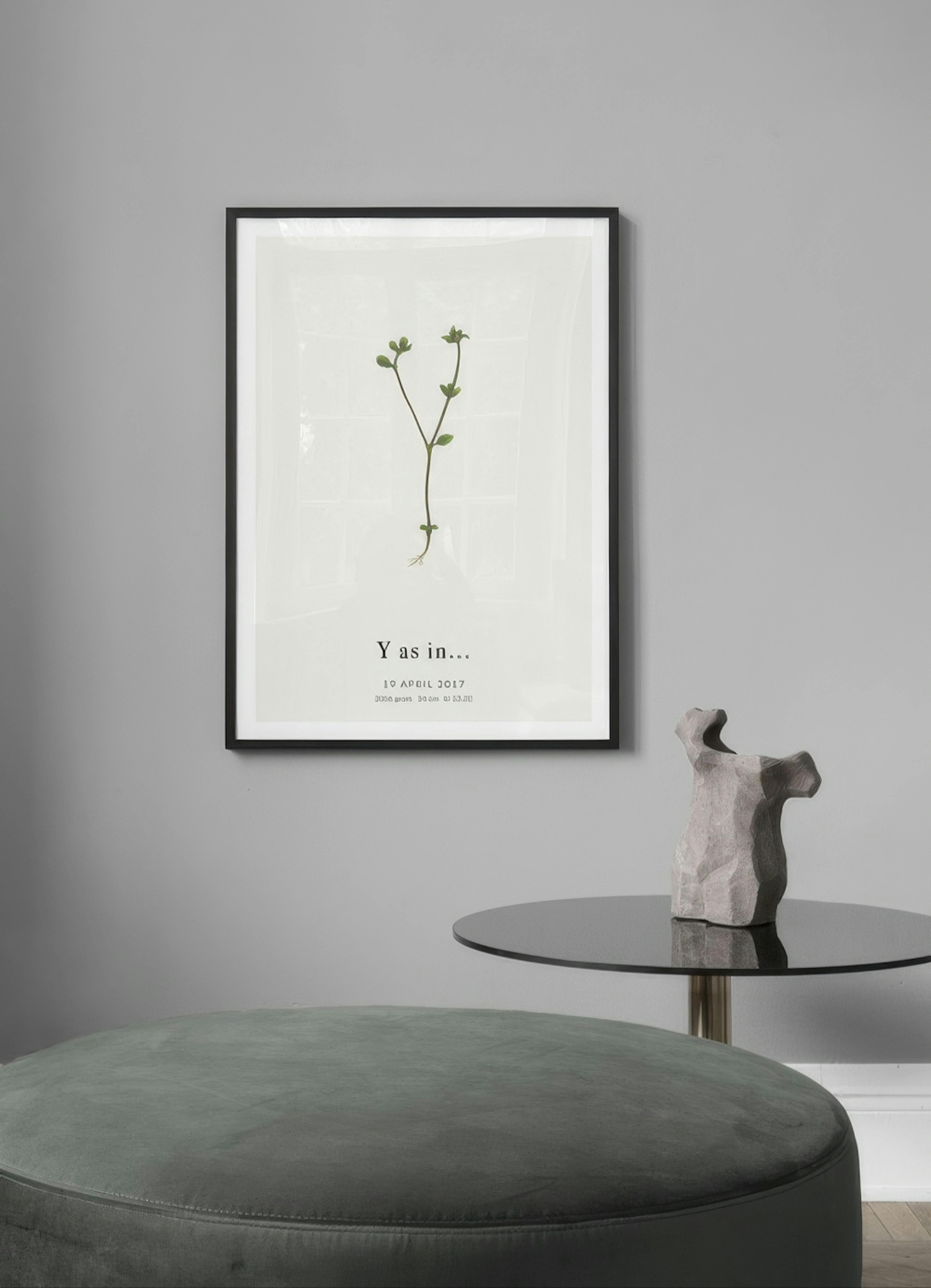 Botanic Letter Y Personal Poster thumbnail